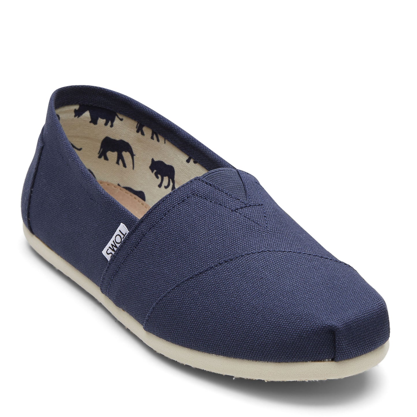 Peltz Shoes Men's Toms Alpargata Slip-On NAVY CANVAS 001001A07-NVY