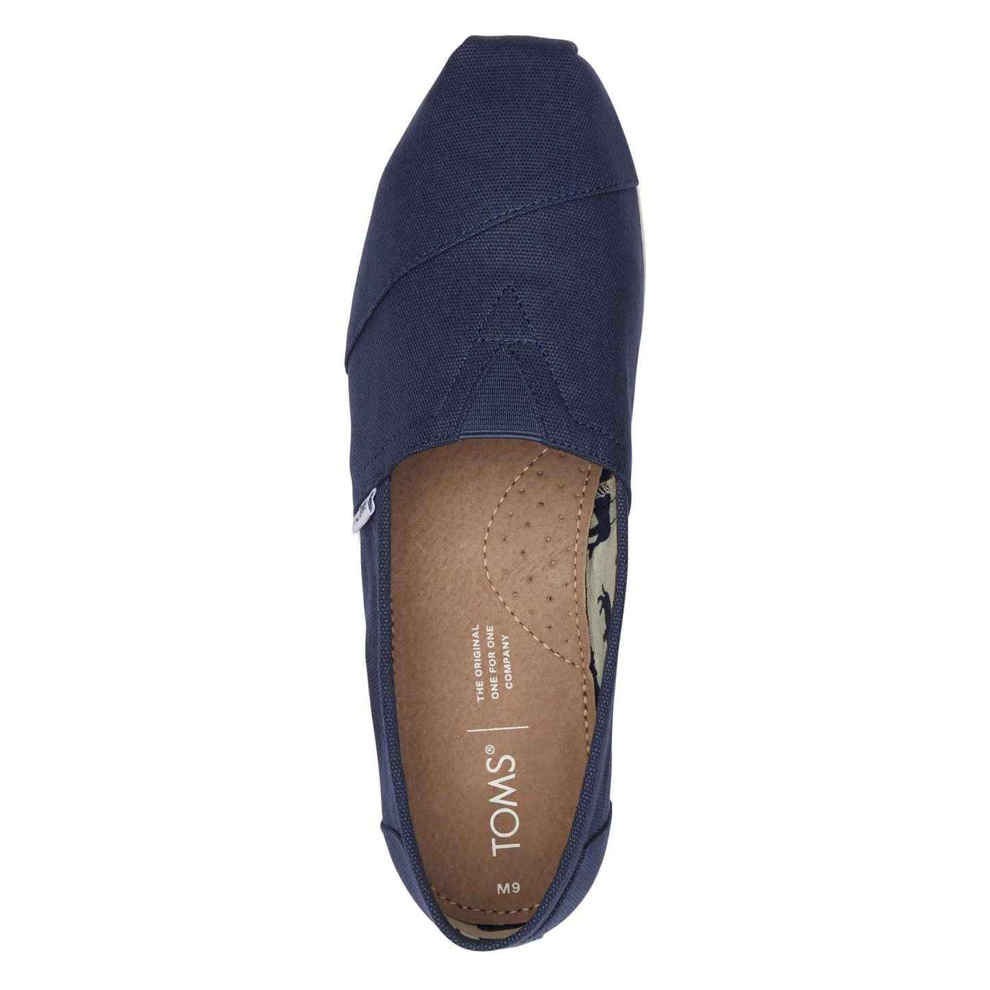 Peltz Shoes Men's Toms Alpargata Slip-On NAVY CANVAS 001001A07-NVY