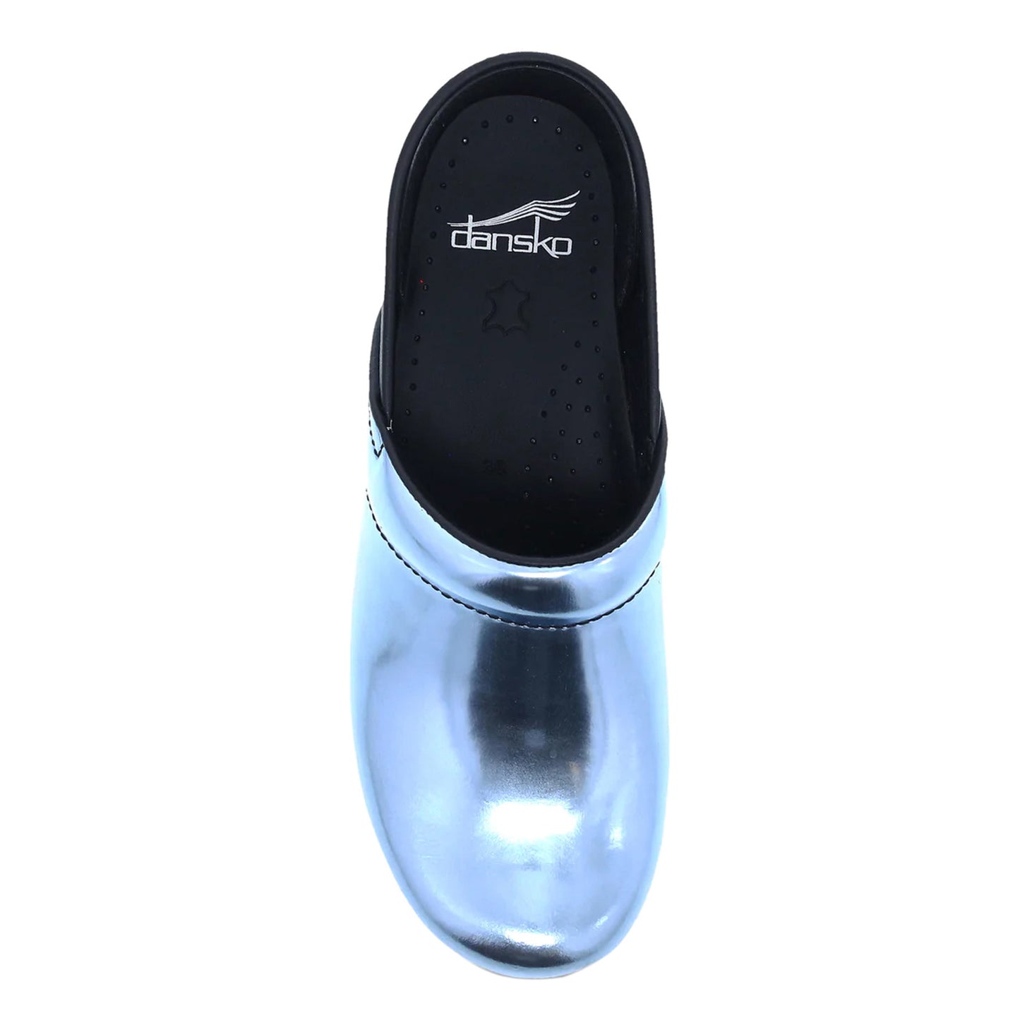 Peltz Shoes Women's Dansko Professional Clog Metallic Sky 006-097202