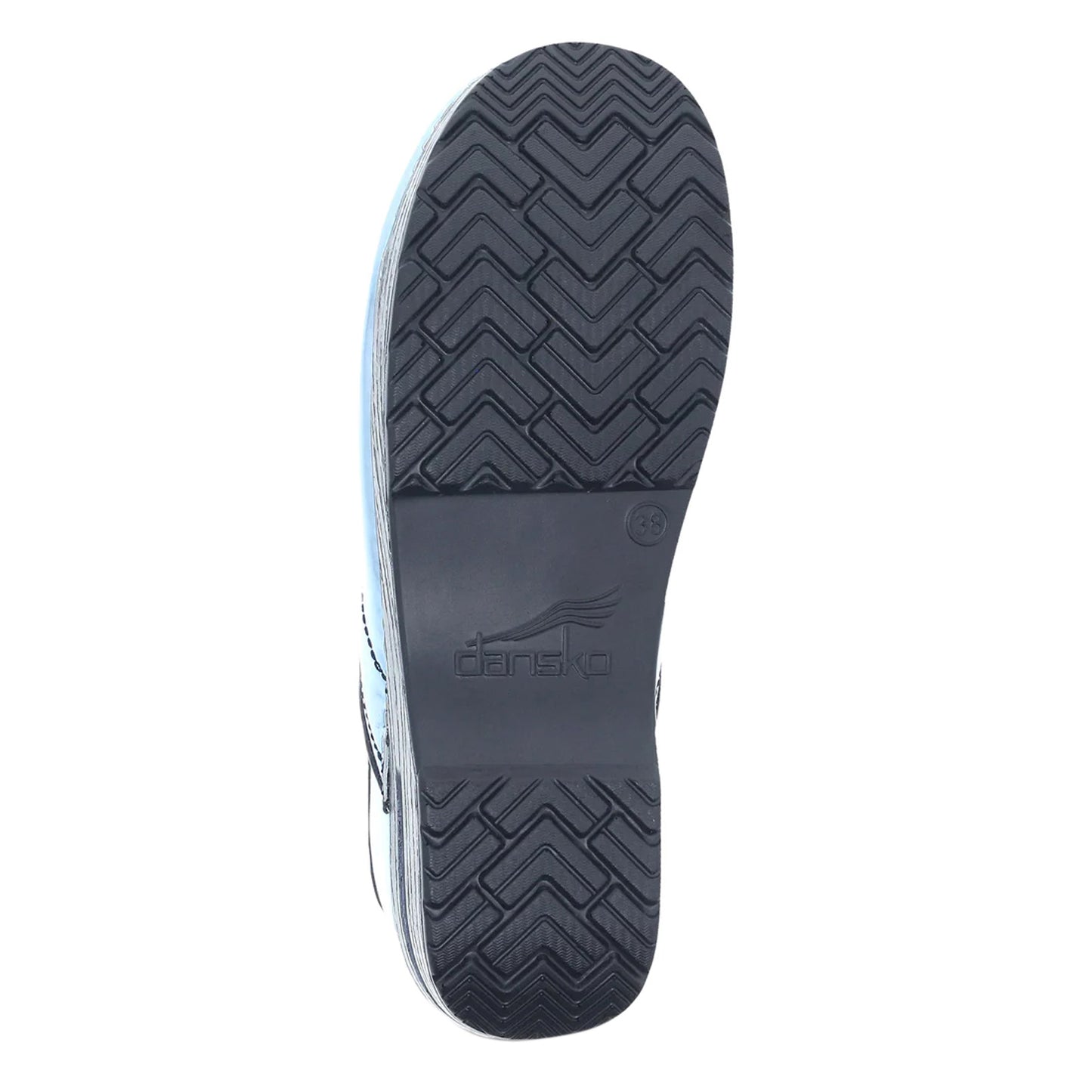 Peltz Shoes Women's Dansko Professional Clog Metallic Sky 006-097202