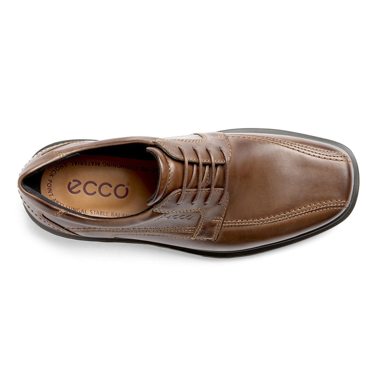 Peltz Shoes Men's Ecco Helsinki Bike Toe Oxford COCOA 050104-01482