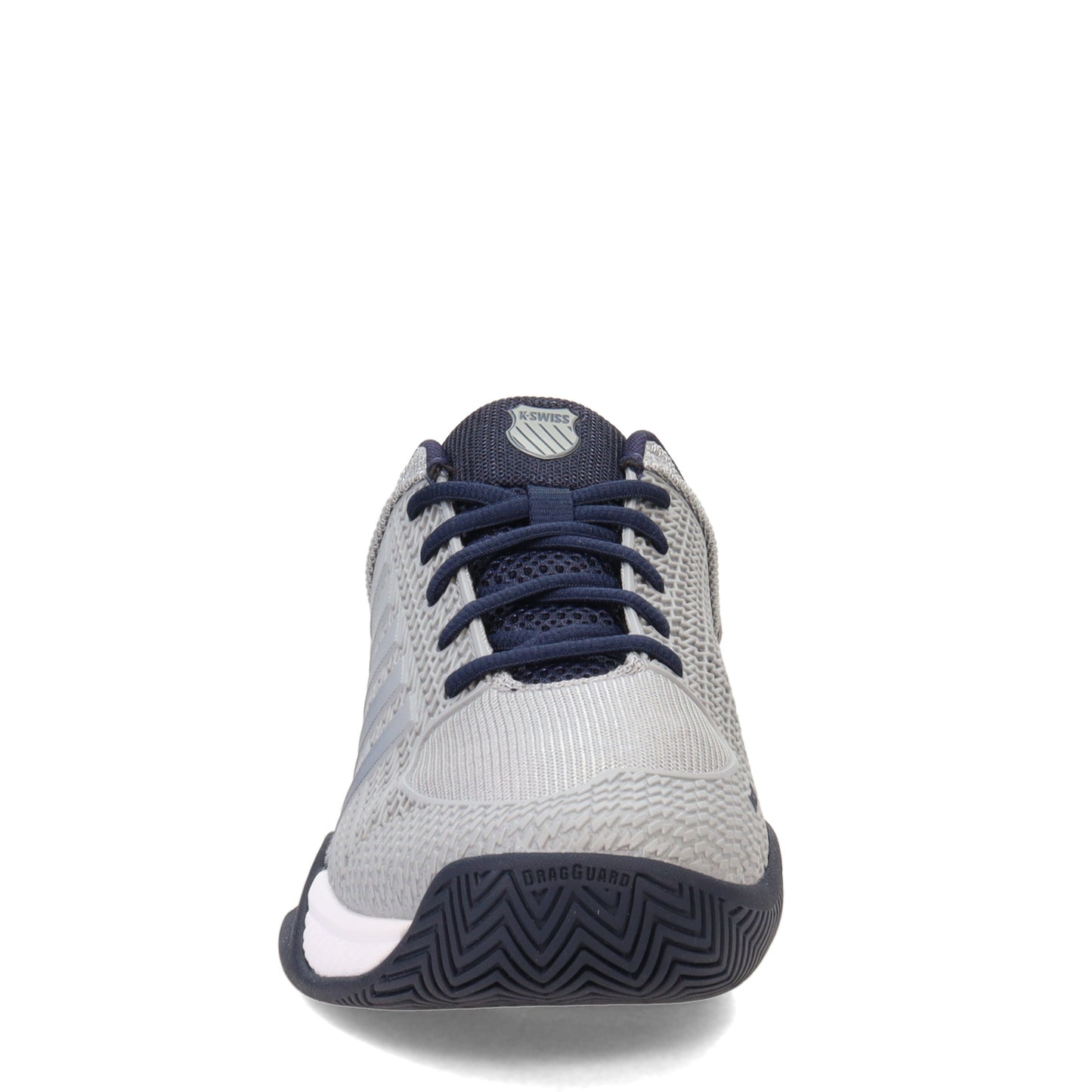 Peltz Shoes Men's K-Swiss Express Light Pickleball Shoe Grey Navy 06563-082-M