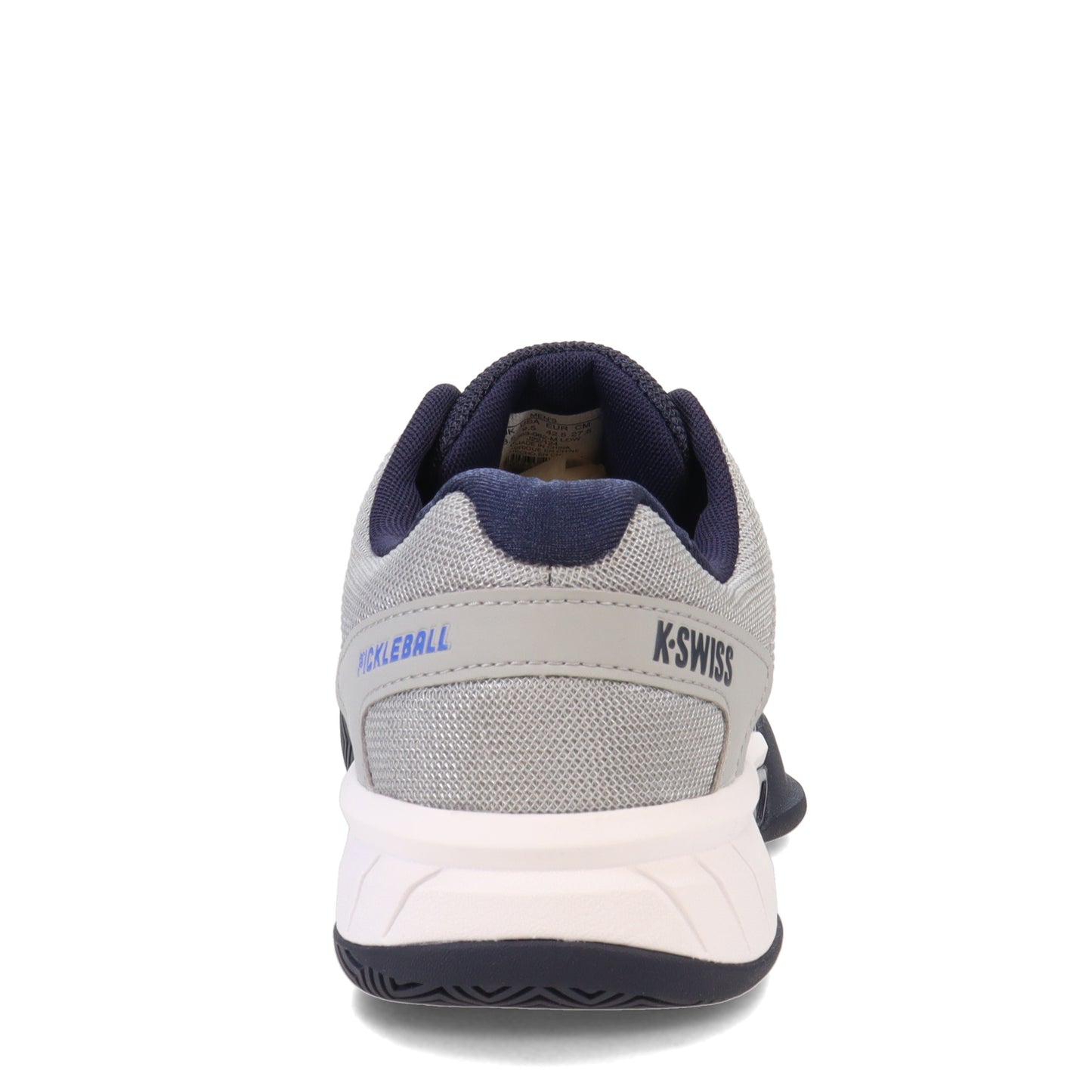 Peltz Shoes Men's K-Swiss Express Light Pickleball Shoe Grey Navy 06563-082-M
