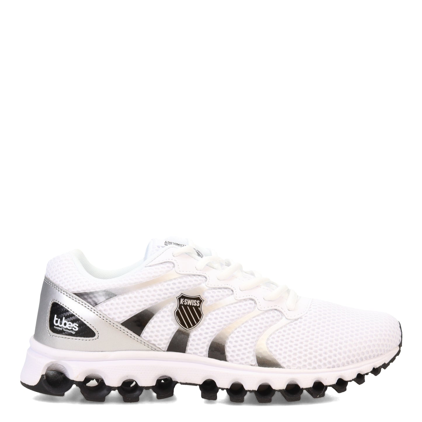Peltz Shoes Men's K-Swiss Tubes Comfort 200 Sneaker WHITE BLACK 07112-107-M