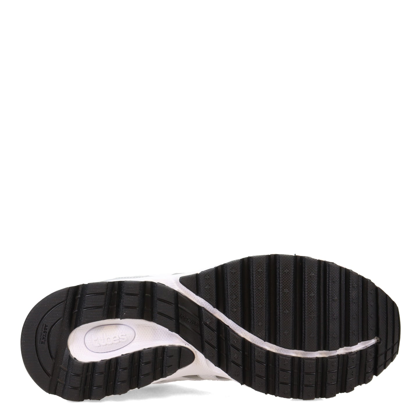 Peltz Shoes Men's K-Swiss Tubes Comfort 200 Sneaker WHITE BLACK 07112-107-M