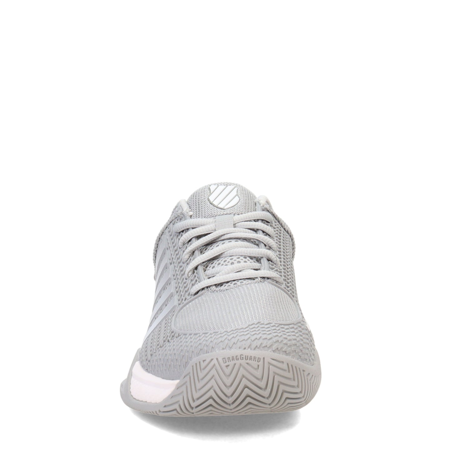 Peltz Shoes Women's K-Swiss Express Light Pickleball Shoe GREY/WHITE 096563-072-M