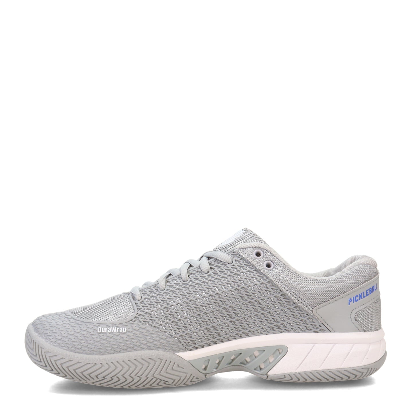 Peltz Shoes Women's K-Swiss Express Light Pickleball Shoe GREY/WHITE 096563-072-M