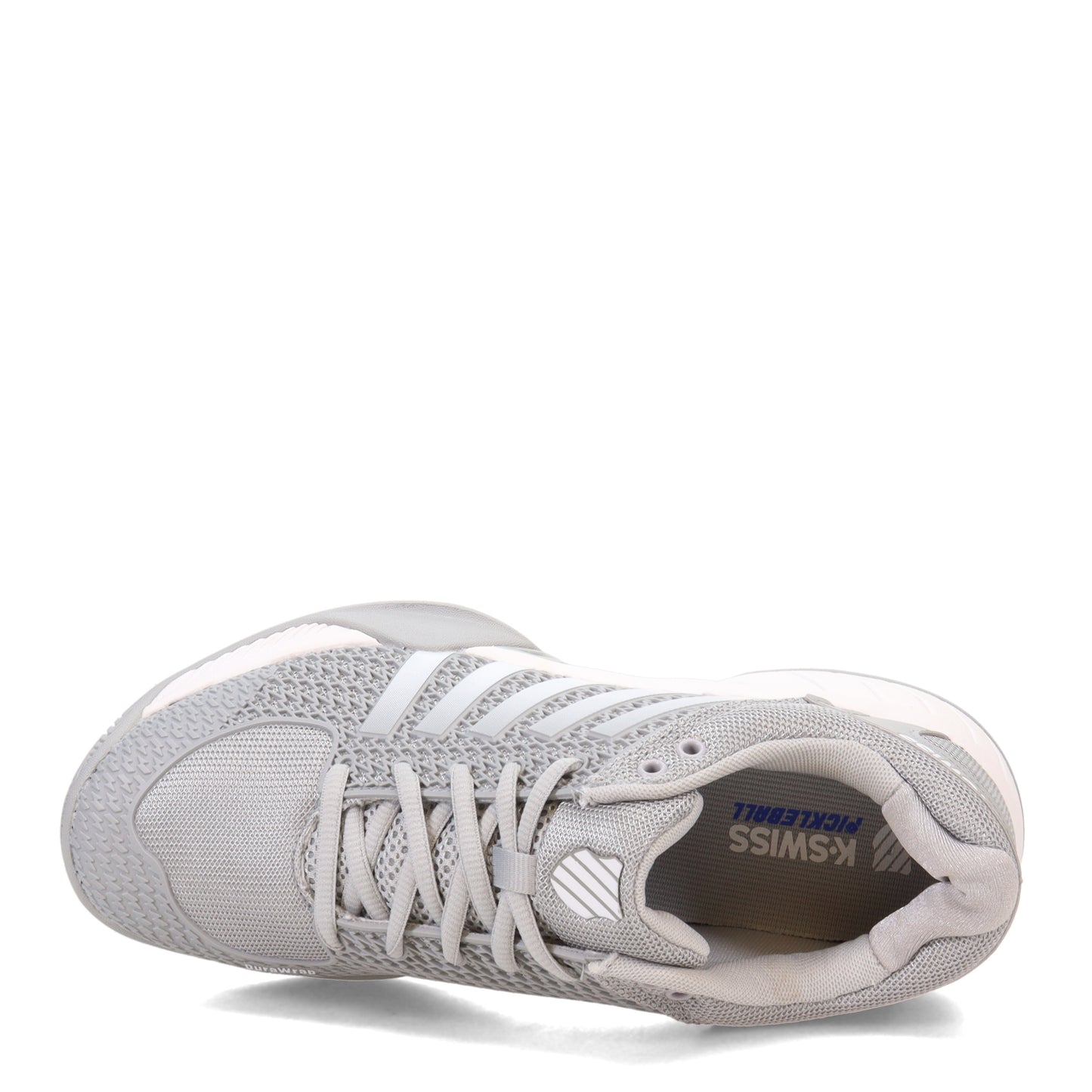 Peltz Shoes Women's K-Swiss Express Light Pickleball Shoe GREY/WHITE 096563-072-M