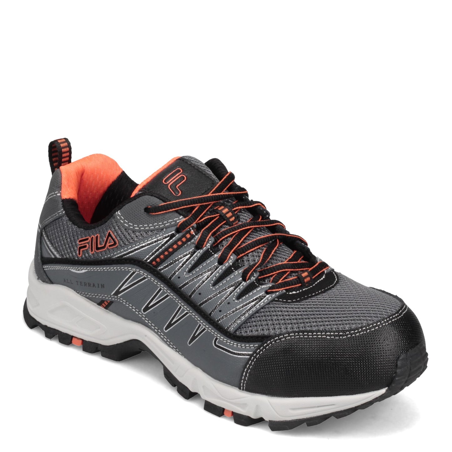 Peltz Shoes Men's Fila Memory At Peak Composite Toe Work Shoe Castlerock 1LM00119-054