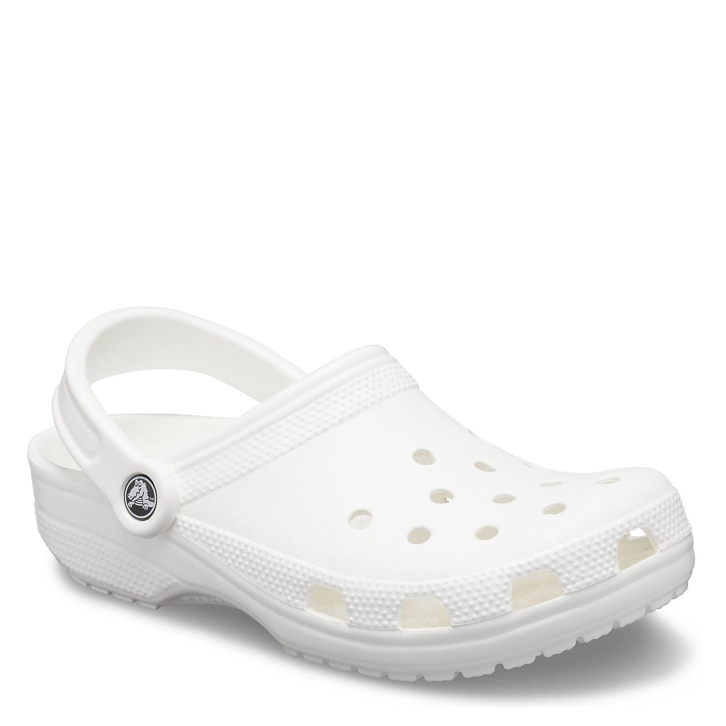 Peltz Shoes Unisex Crocs Classic Clog White 10001-100