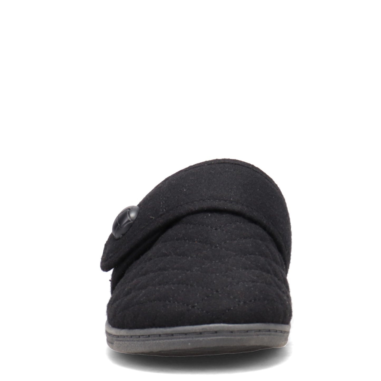 Peltz Shoes Women's Vionic Carlin Slipper BLACK FLANNEL 10011458-BLK