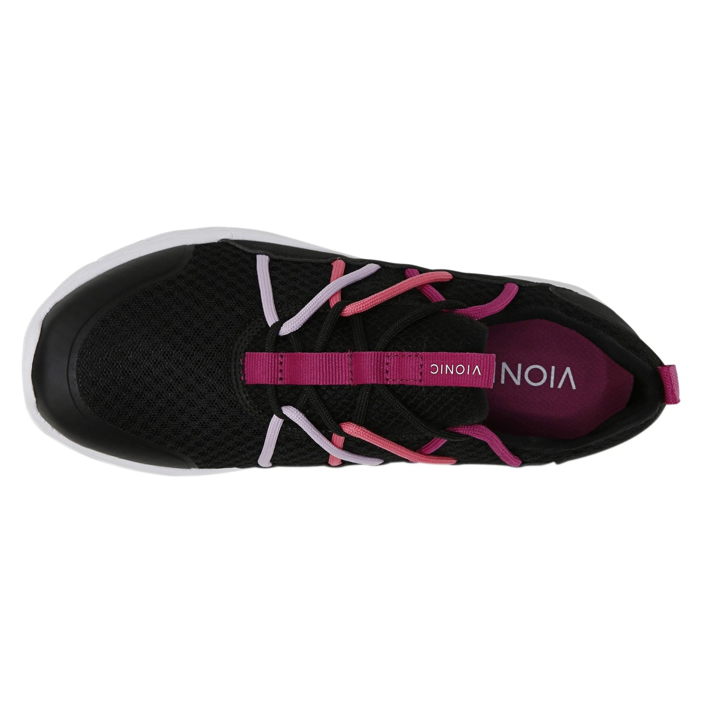 Peltz Shoes Women's Vionic Zeliya Sneaker BLACK PINK 10011662-979