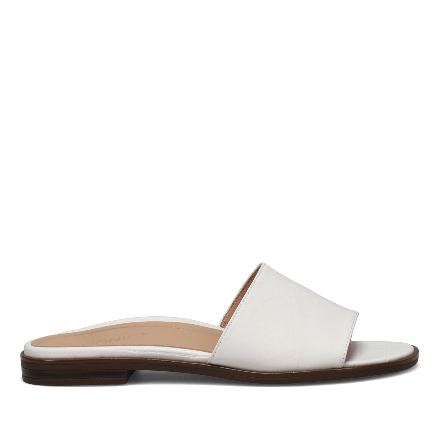 Peltz Shoes Women's Vionic Demi Sandal WHITE 10011808-WHT