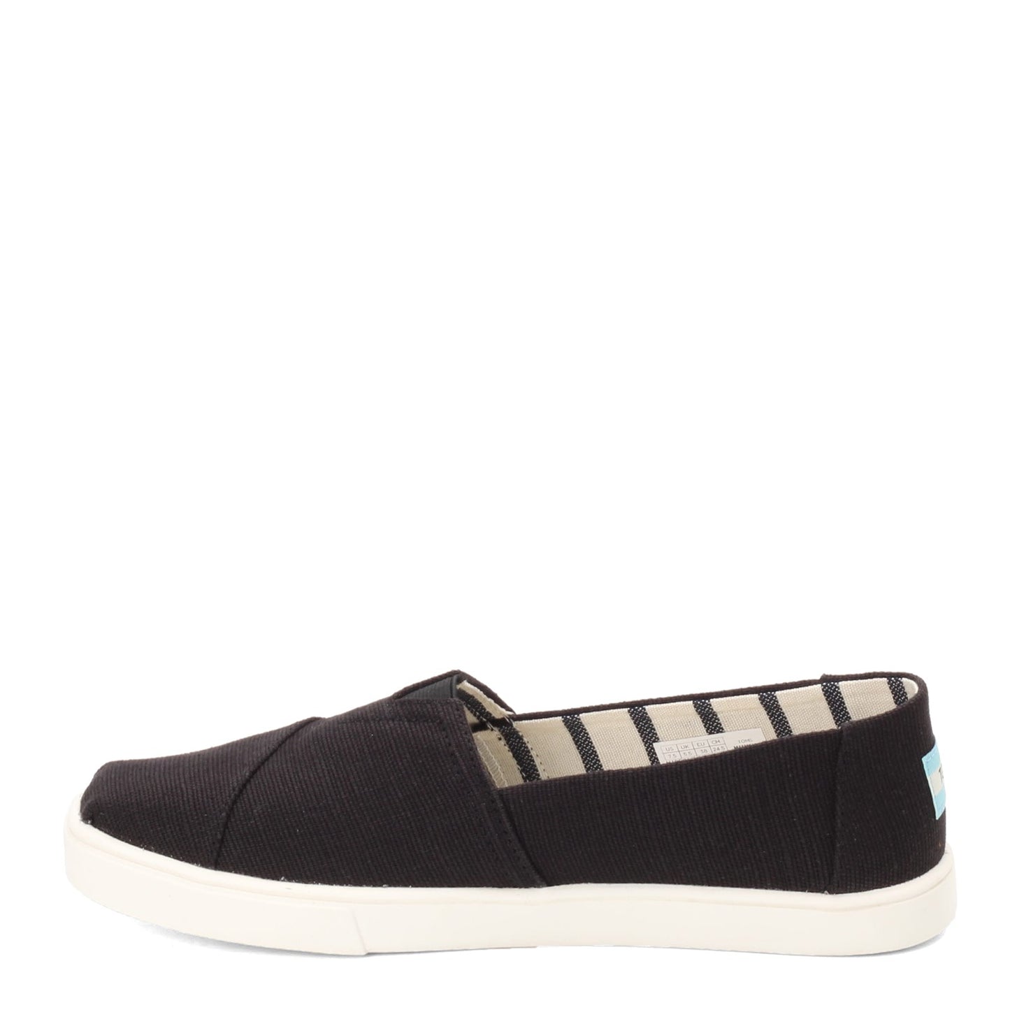 Peltz Shoes Women's Toms Alpargata Cupsole Slip-On BLACK 10013515