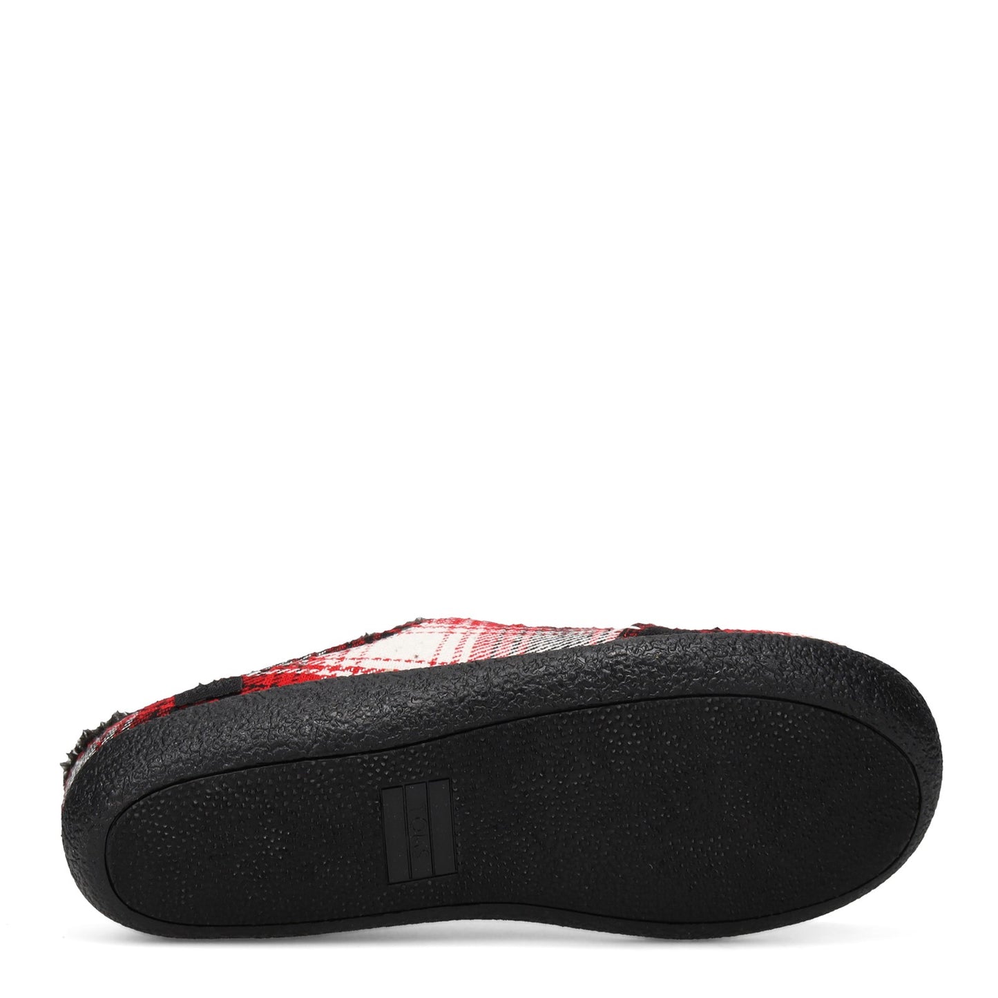 Peltz Shoes Men's Toms Berkeley Slipper RED PLAID 10014340