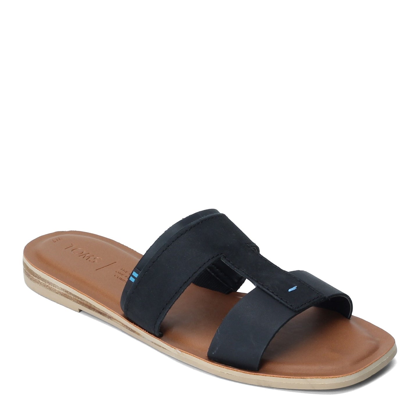 Peltz Shoes Women's Toms Seacliff Sandal BLACK 10015122