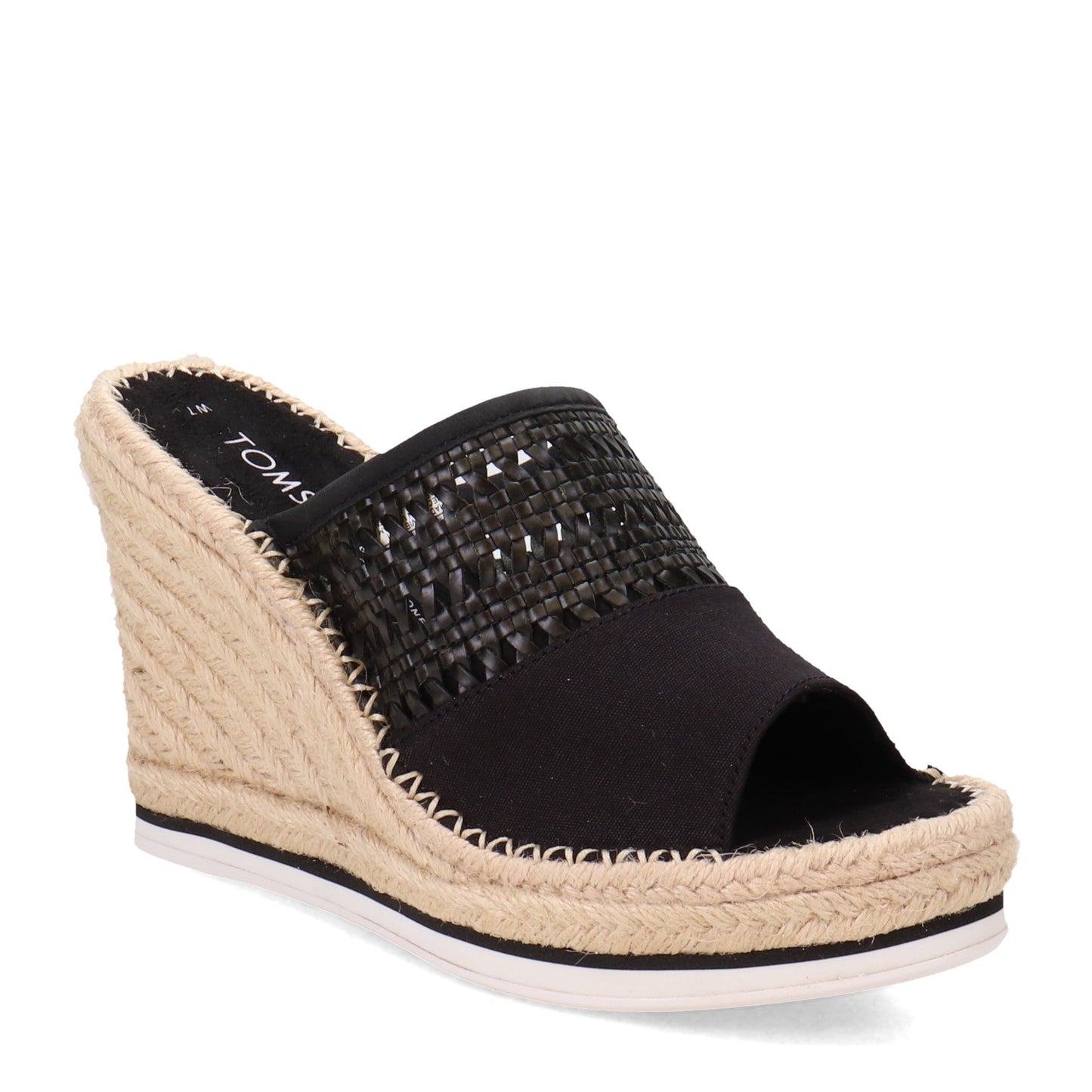 Peltz Shoes Women's Toms Monica Mule Sandal BLACK 10016367
