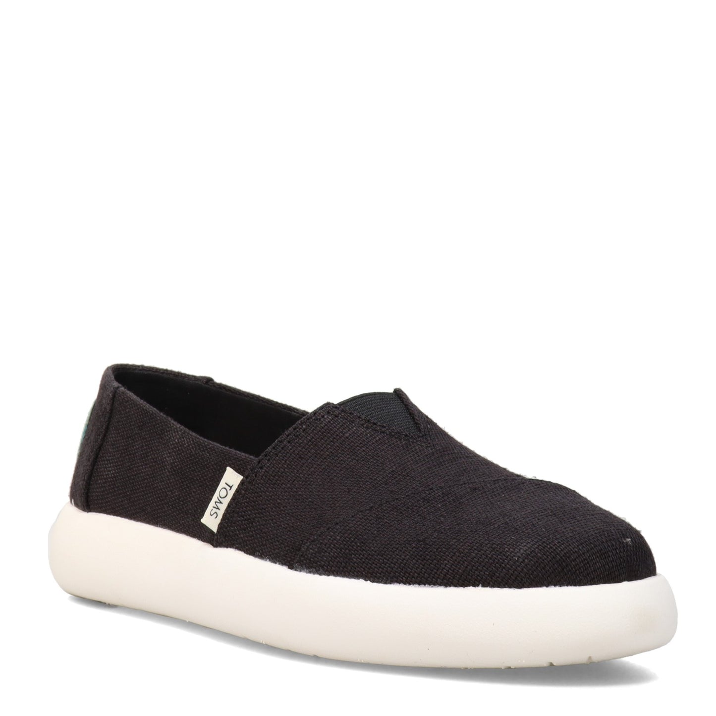 Peltz Shoes Women's Toms Alpargata Mallow Slip-On BLACK 10016732
