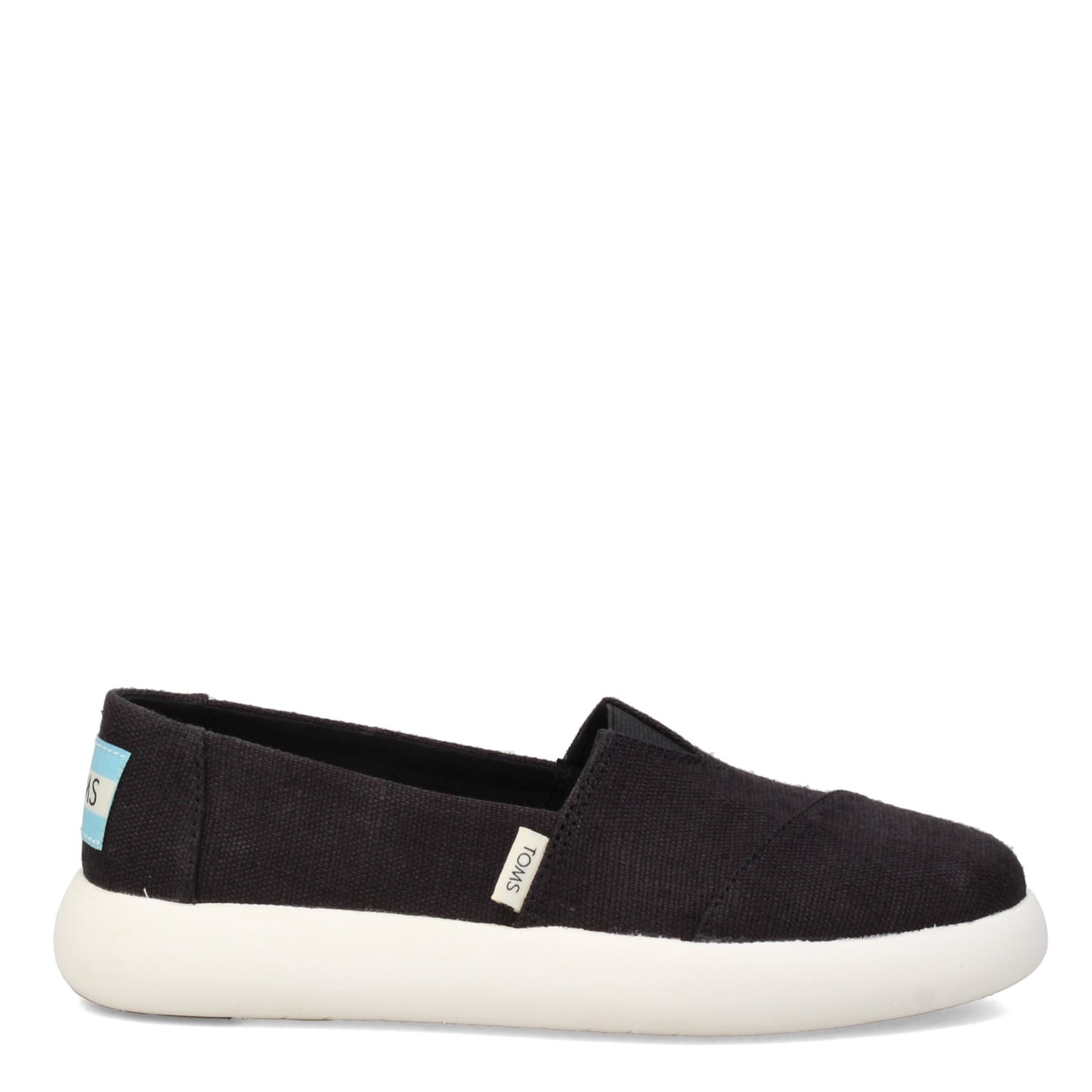 Peltz Shoes Women's Toms Alpargata Mallow Slip-On BLACK 10016732