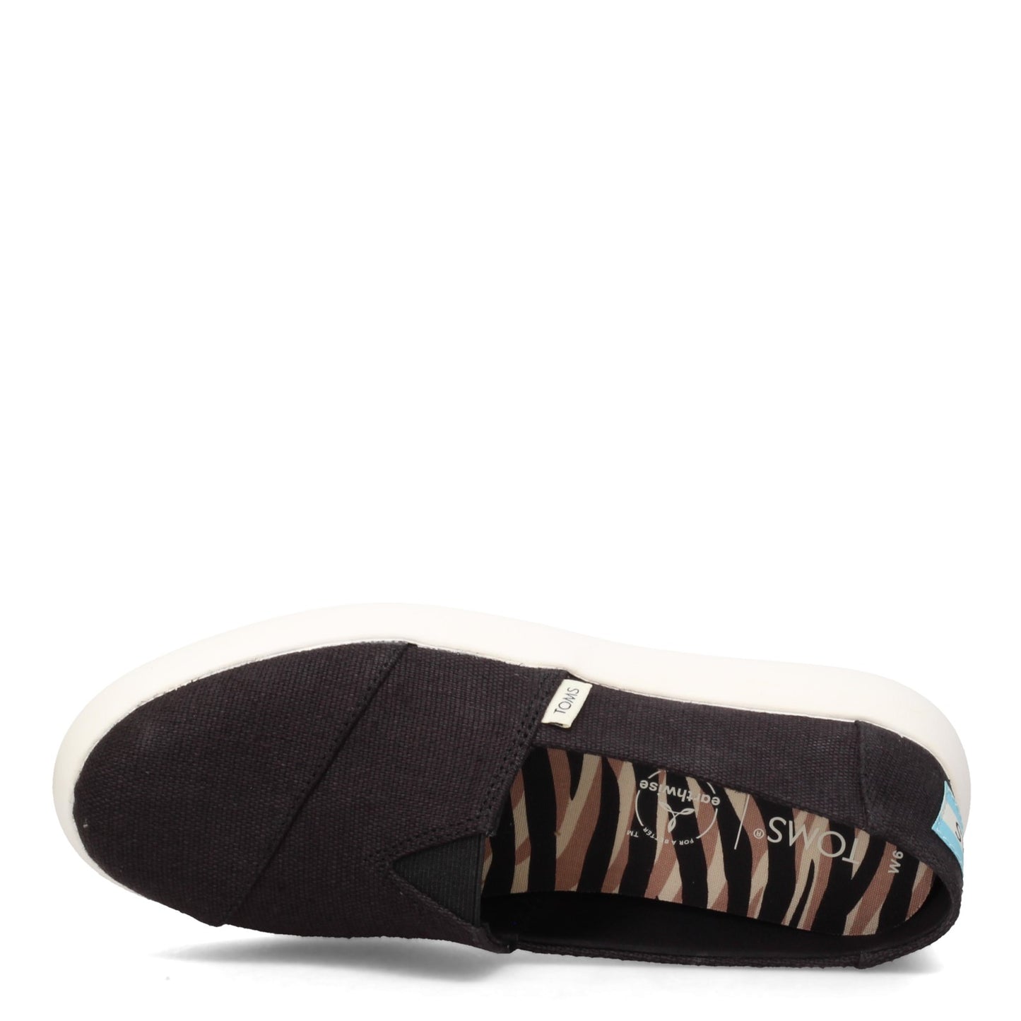 Peltz Shoes Women's Toms Alpargata Mallow Slip-On BLACK 10016732