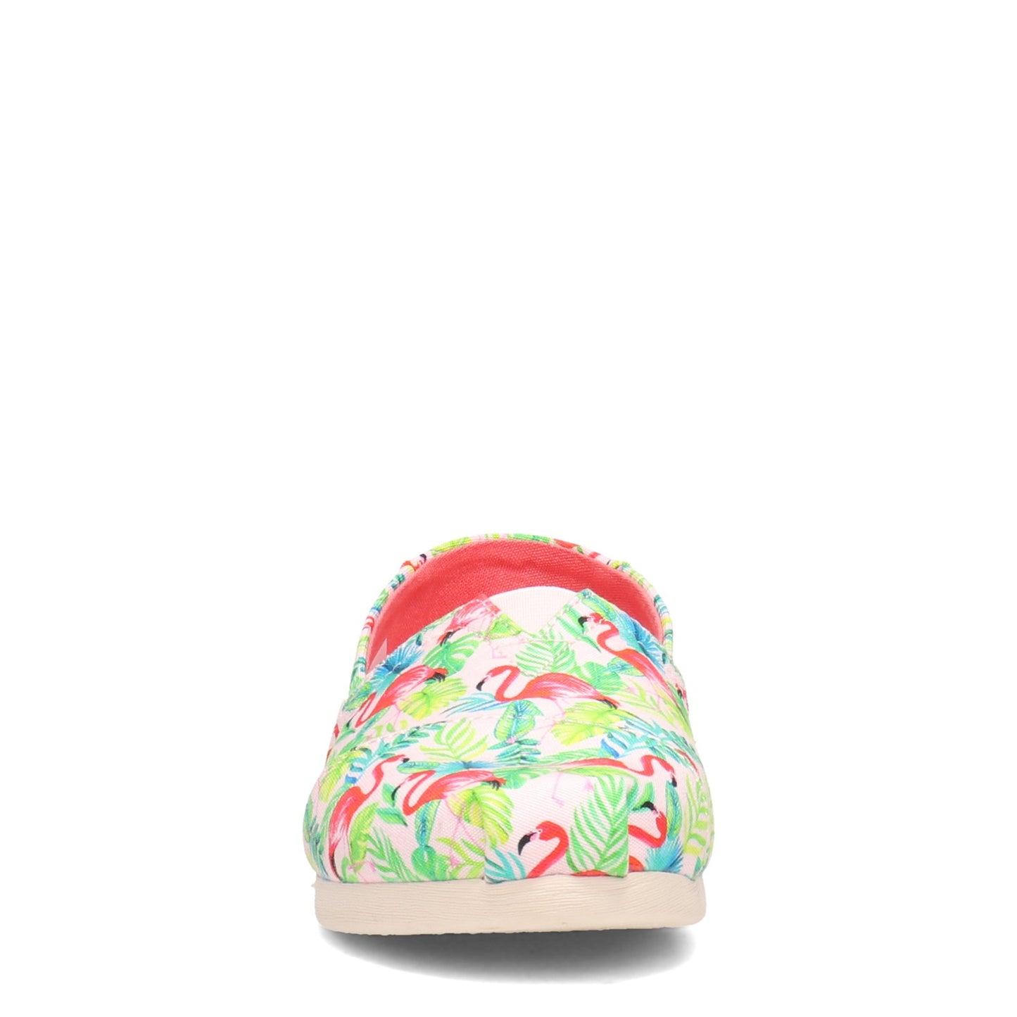 Peltz Shoes Women's Toms Alpargata Paper Source Slip-On FLAMINGO 10016884