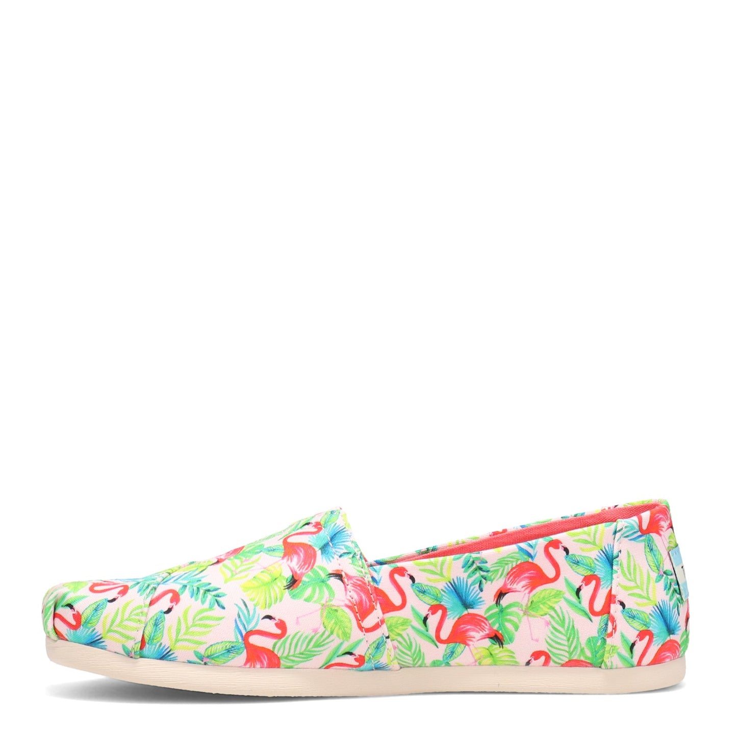 Peltz Shoes Women's Toms Alpargata Paper Source Slip-On FLAMINGO 10016884