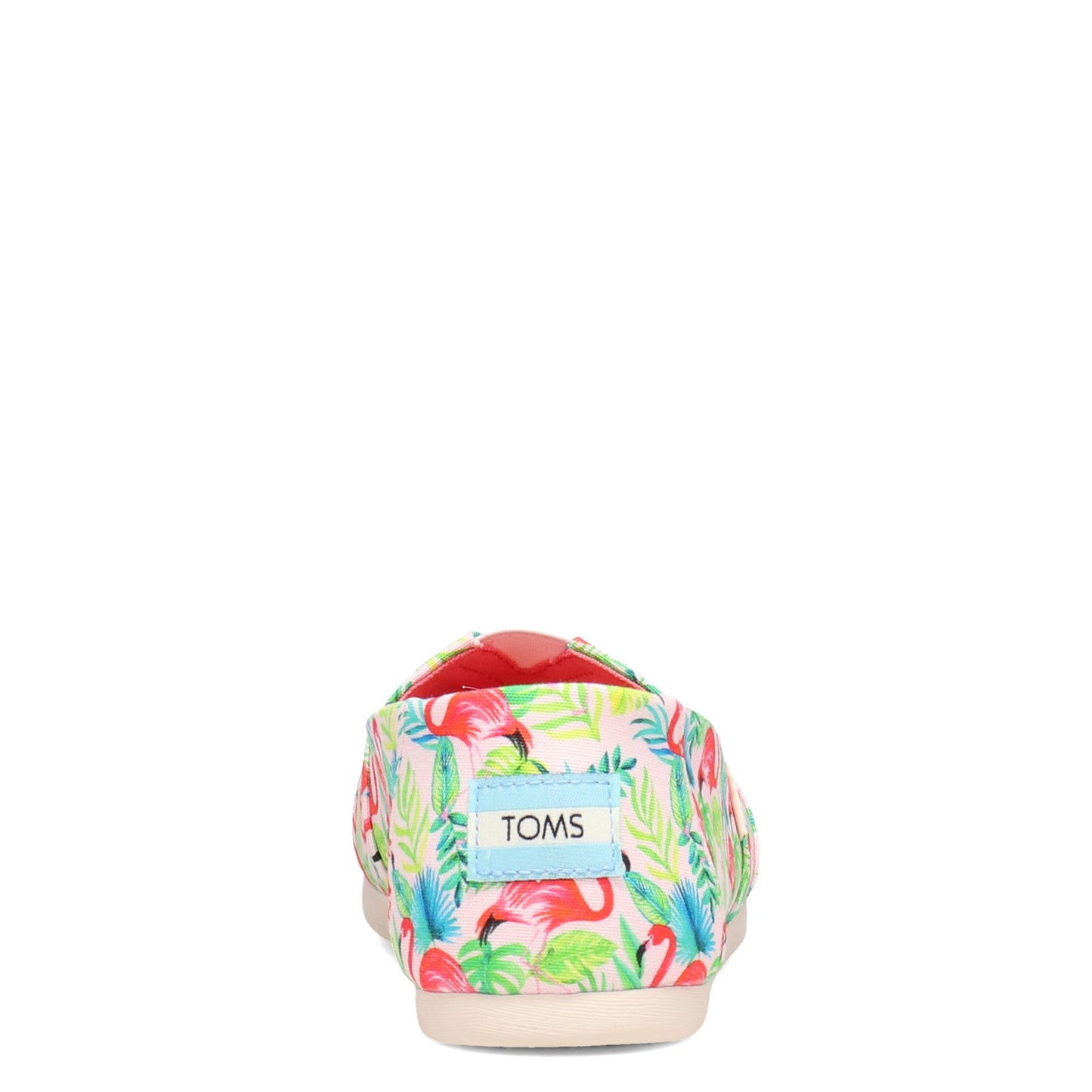 Peltz Shoes Women's Toms Alpargata Paper Source Slip-On FLAMINGO 10016884