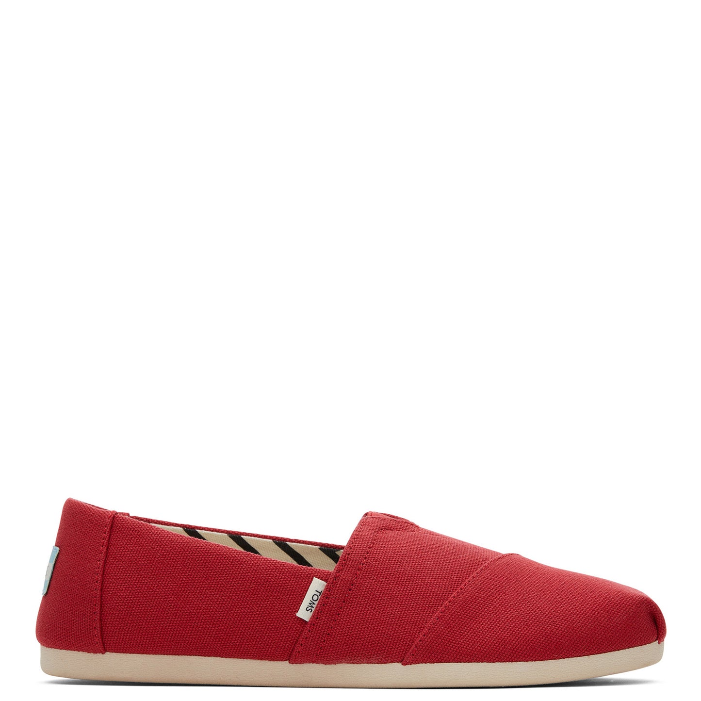 Peltz Shoes Women's Toms Alpargata Recycled Slip-On RED 10017743
