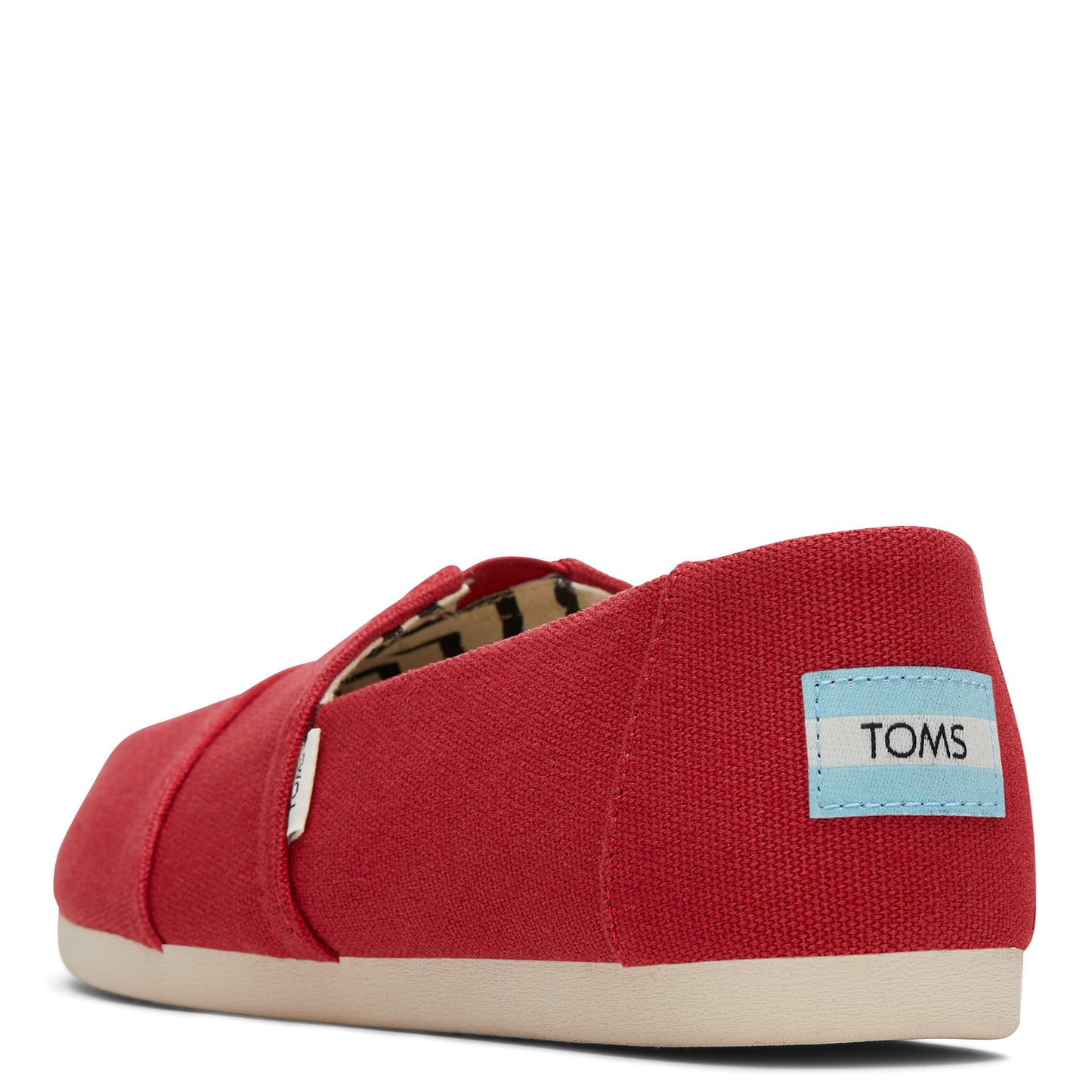 Peltz Shoes Women's Toms Alpargata Recycled Slip-On RED 10017743