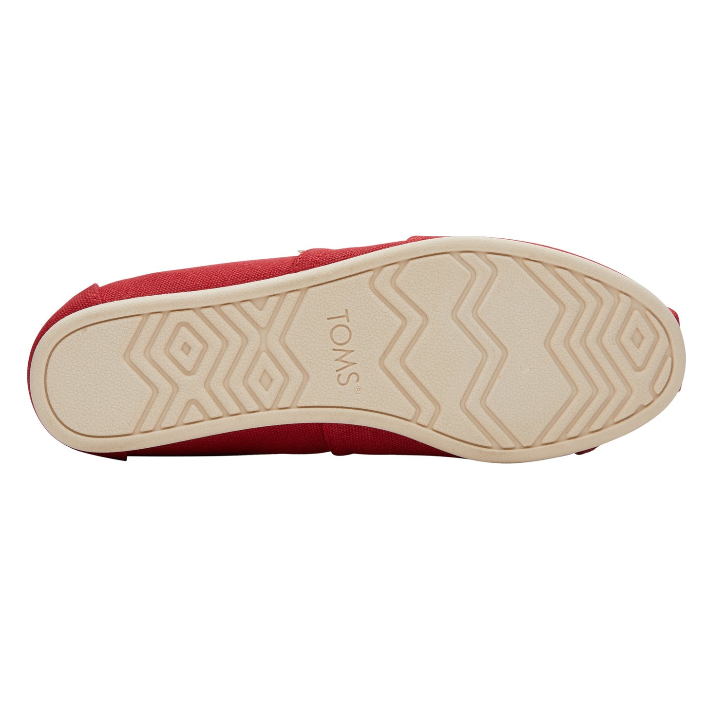 Peltz Shoes Women's Toms Alpargata Recycled Slip-On RED 10017743