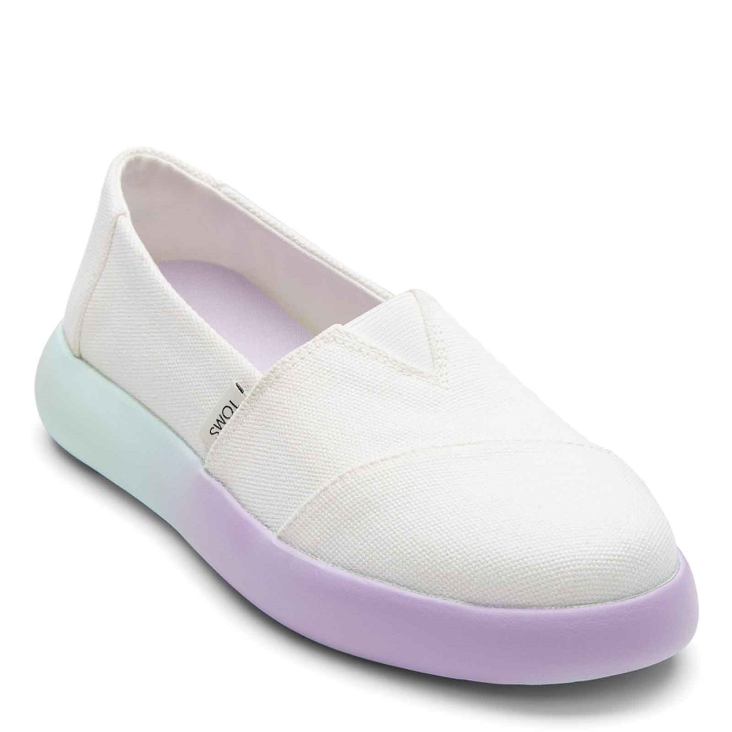 Peltz Shoes Women's Toms Alpargata Mallow Slip-On WHITE 10017844
