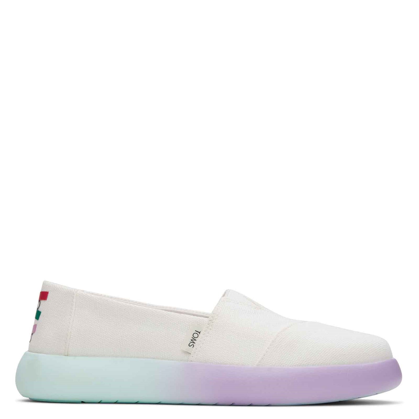 Peltz Shoes Women's Toms Alpargata Mallow Slip-On WHITE 10017844