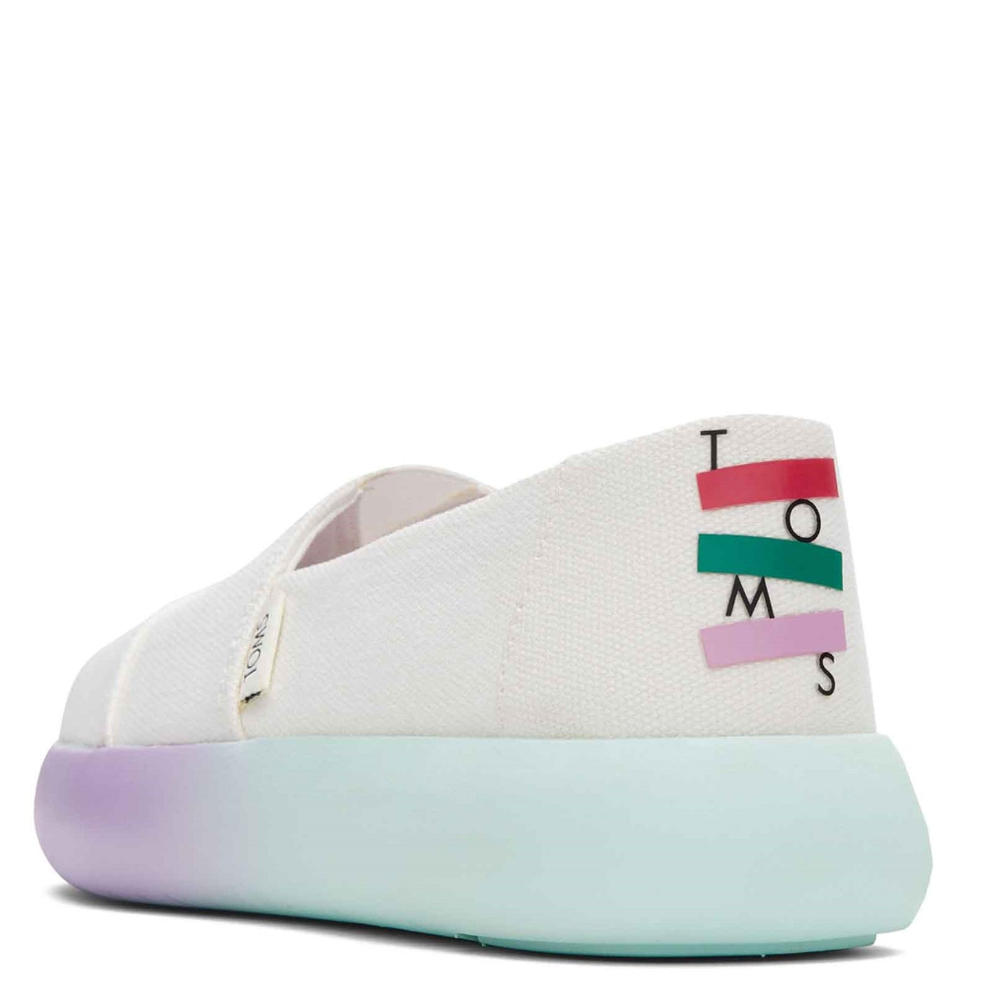 Peltz Shoes Women's Toms Alpargata Mallow Slip-On WHITE 10017844