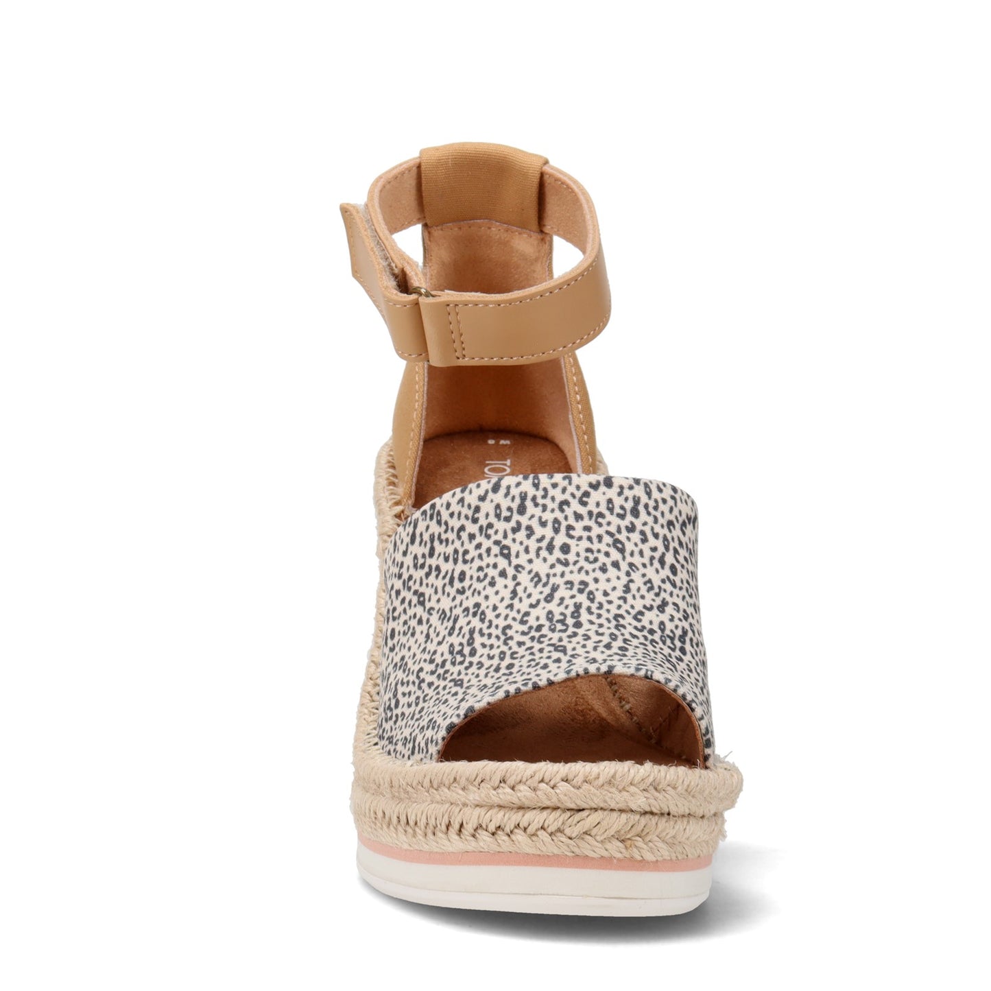 Peltz Shoes Women's Toms Marisol Sandal NATURAL LEOPARD 10017853
