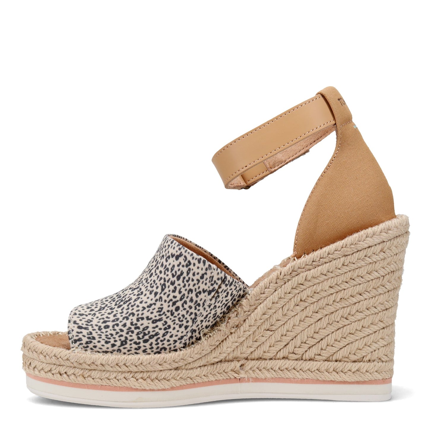 Peltz Shoes Women's Toms Marisol Sandal NATURAL LEOPARD 10017853