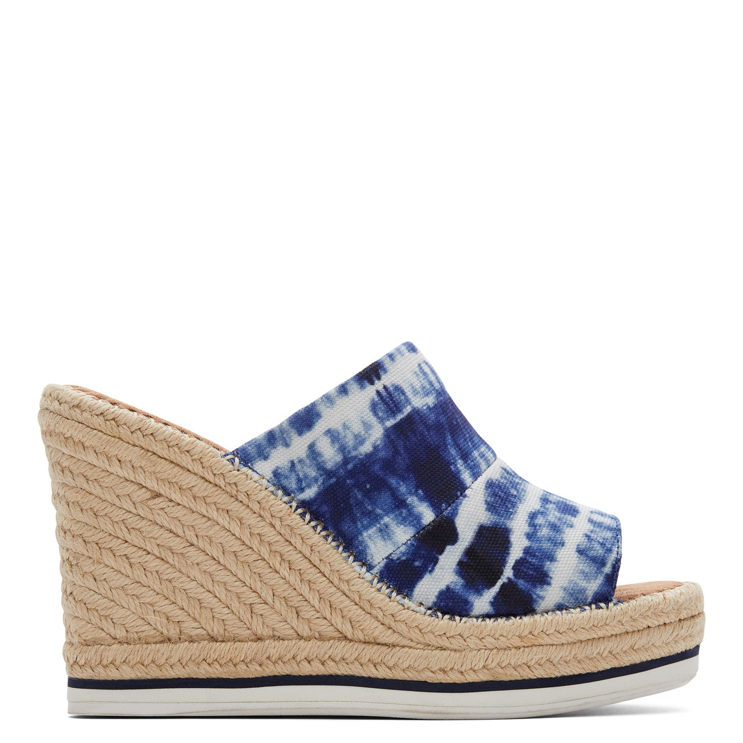 Peltz Shoes Women's Toms Monica Mule Sandal BLUE MULTI 10017896