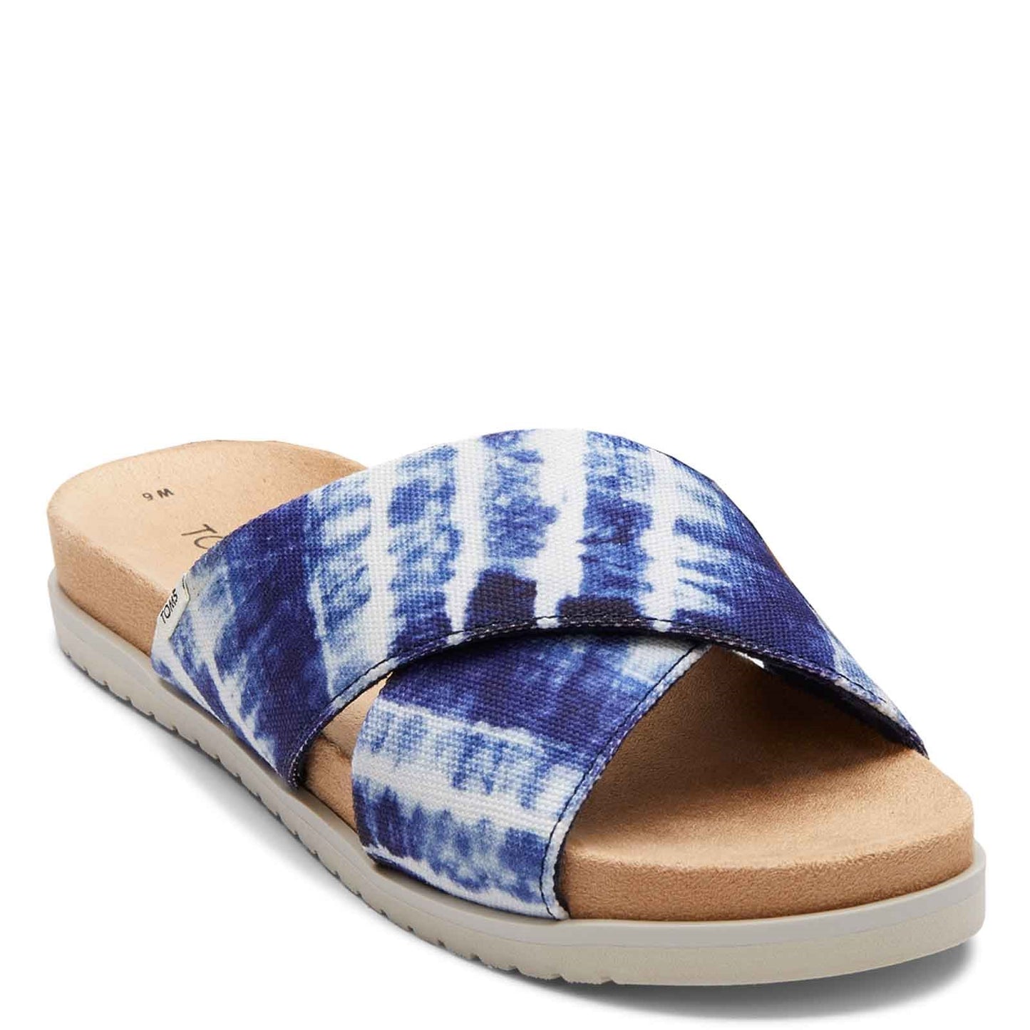 Peltz Shoes Women's Toms Savanna Slide NAVY MULTI 10018056