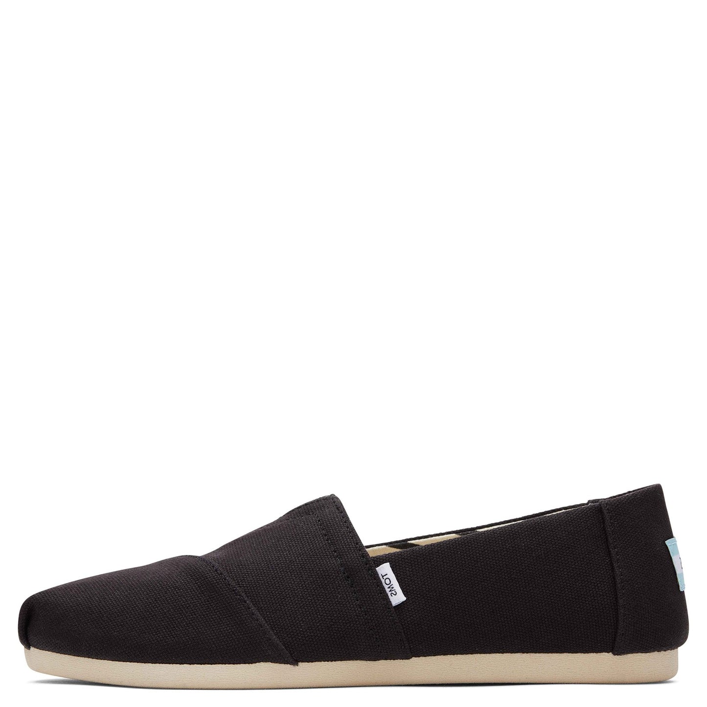 Peltz Shoes Women's Toms Alpargata Recycled Slip-On - Wide Width BLACK 10018284