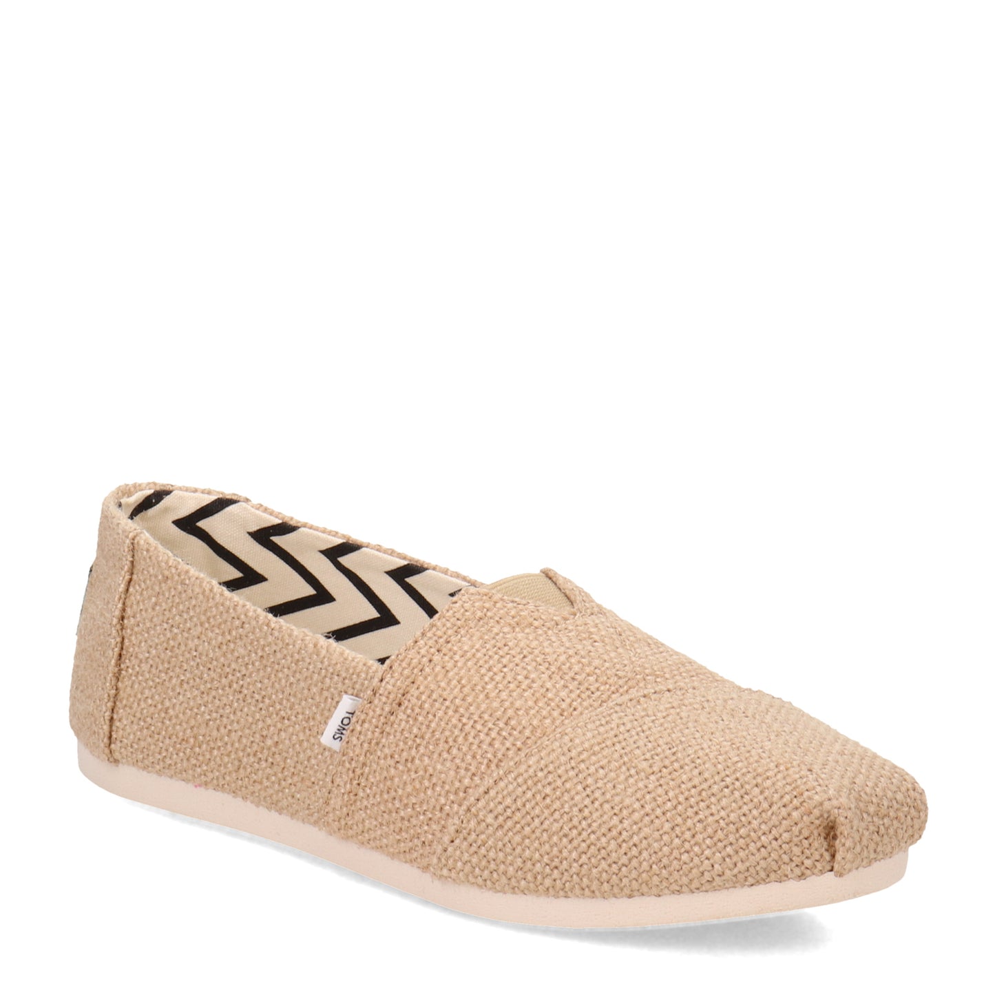 Peltz Shoes Women's Toms Alpargata Burlap Slip-On BURLAP 10018371