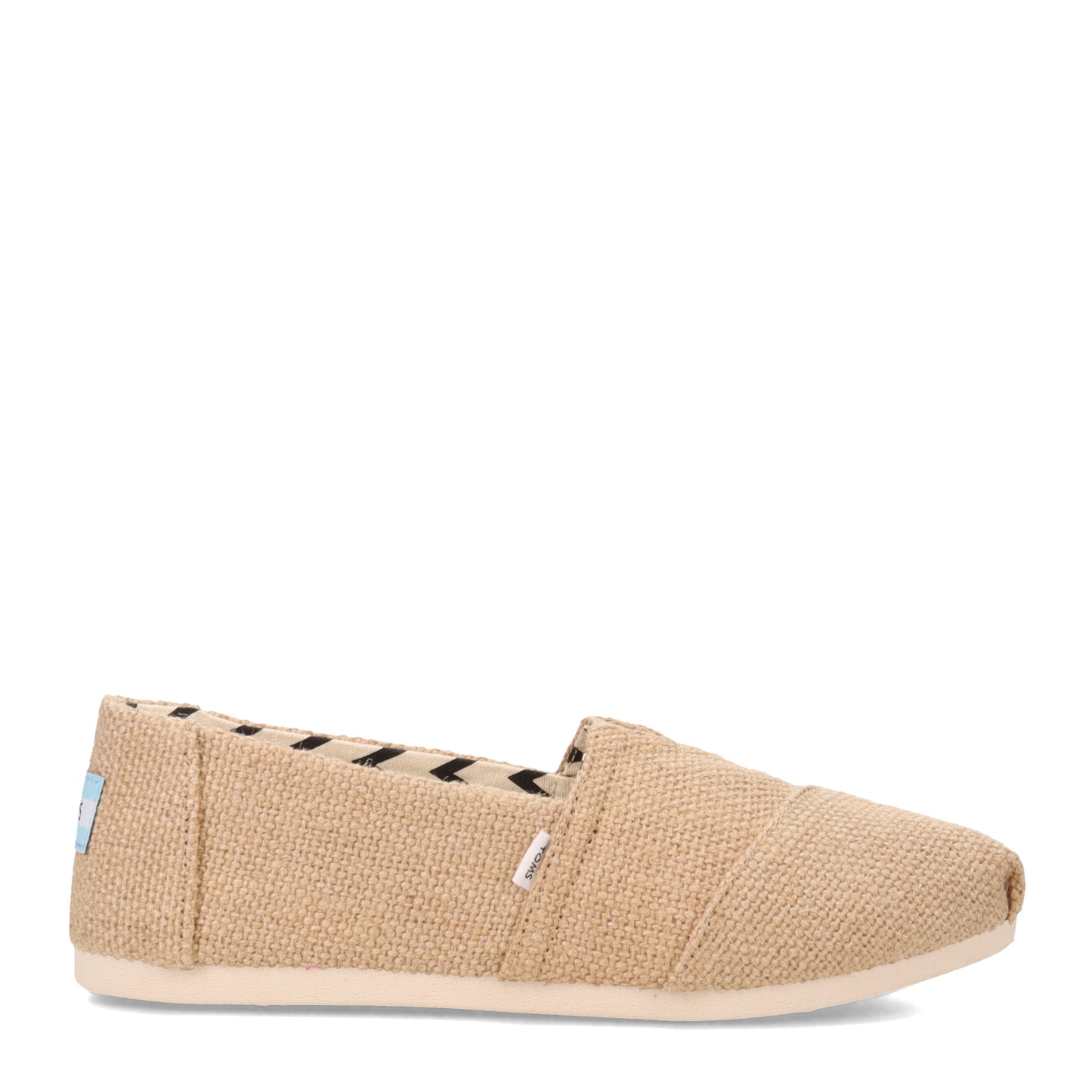 Peltz Shoes Women's Toms Alpargata Burlap Slip-On BURLAP 10018371