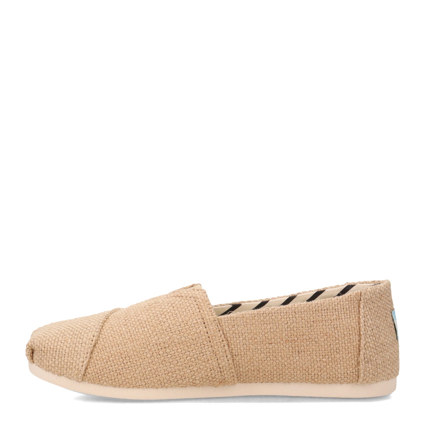 Peltz Shoes Women's Toms Alpargata Burlap Slip-On BURLAP 10018371