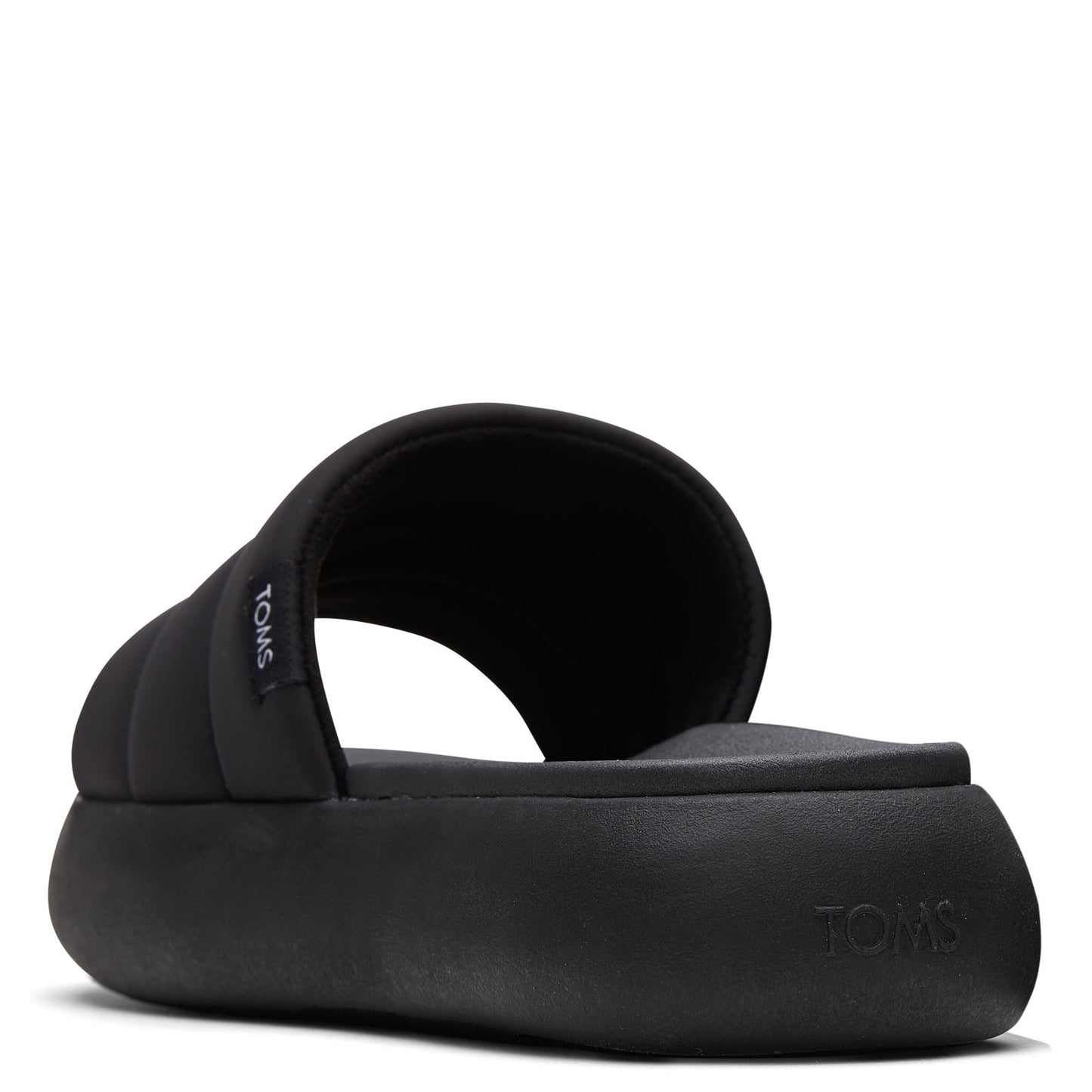 Peltz Shoes Women's Toms Alpargata Mallow Slide Sandal BLACK 10018993