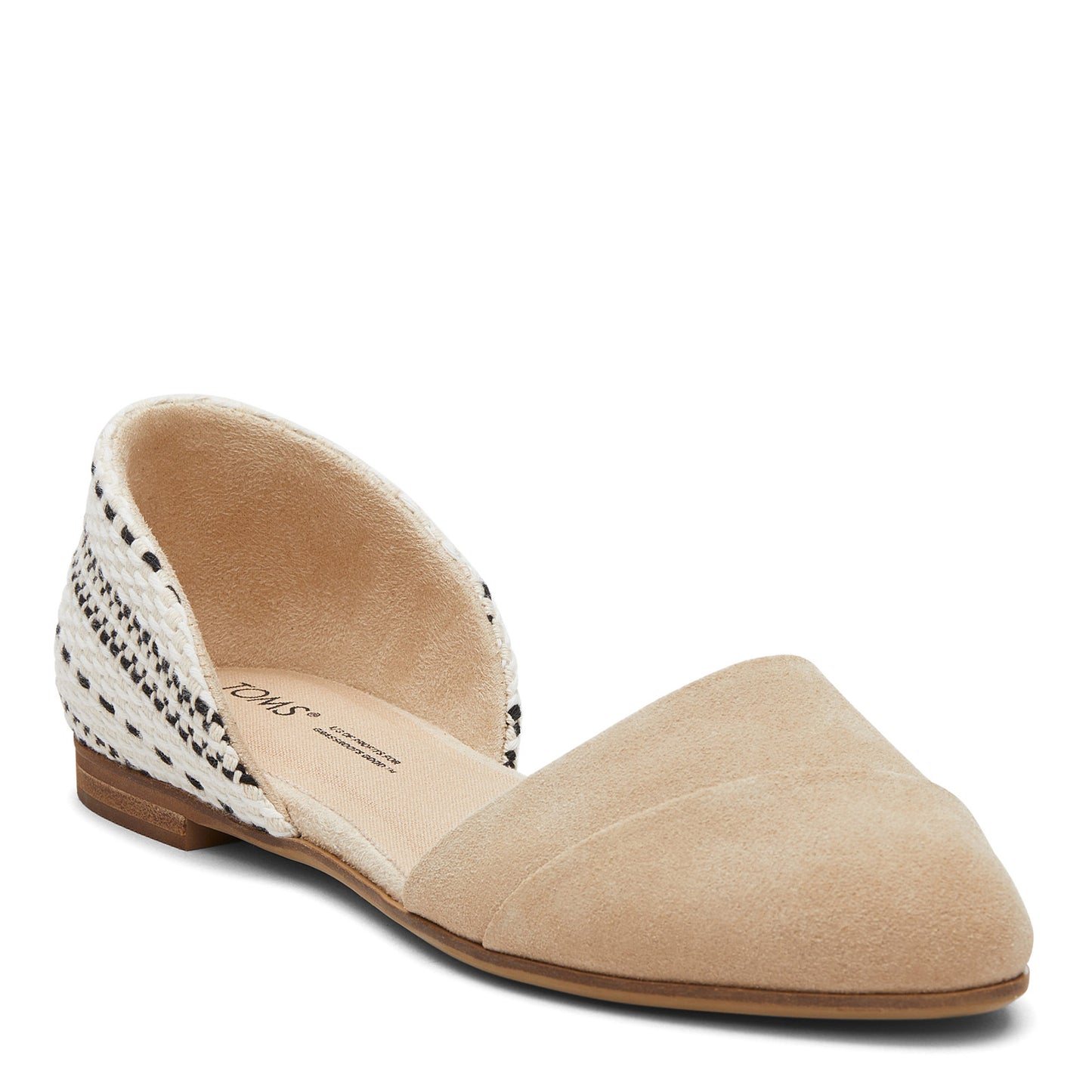 Peltz Shoes Women's Toms Jutti D'Orsay Flat OATMEAL 10019550