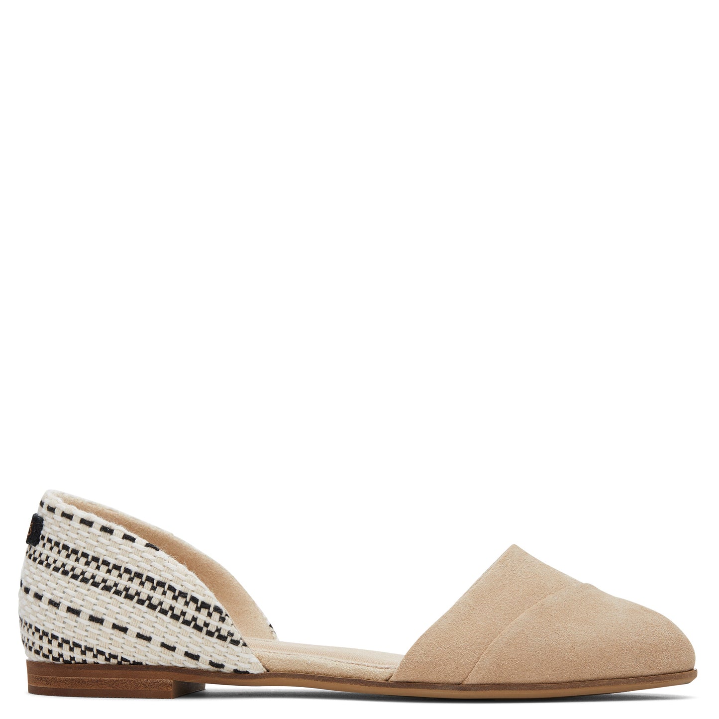Peltz Shoes Women's Toms Jutti D'Orsay Flat OATMEAL 10019550