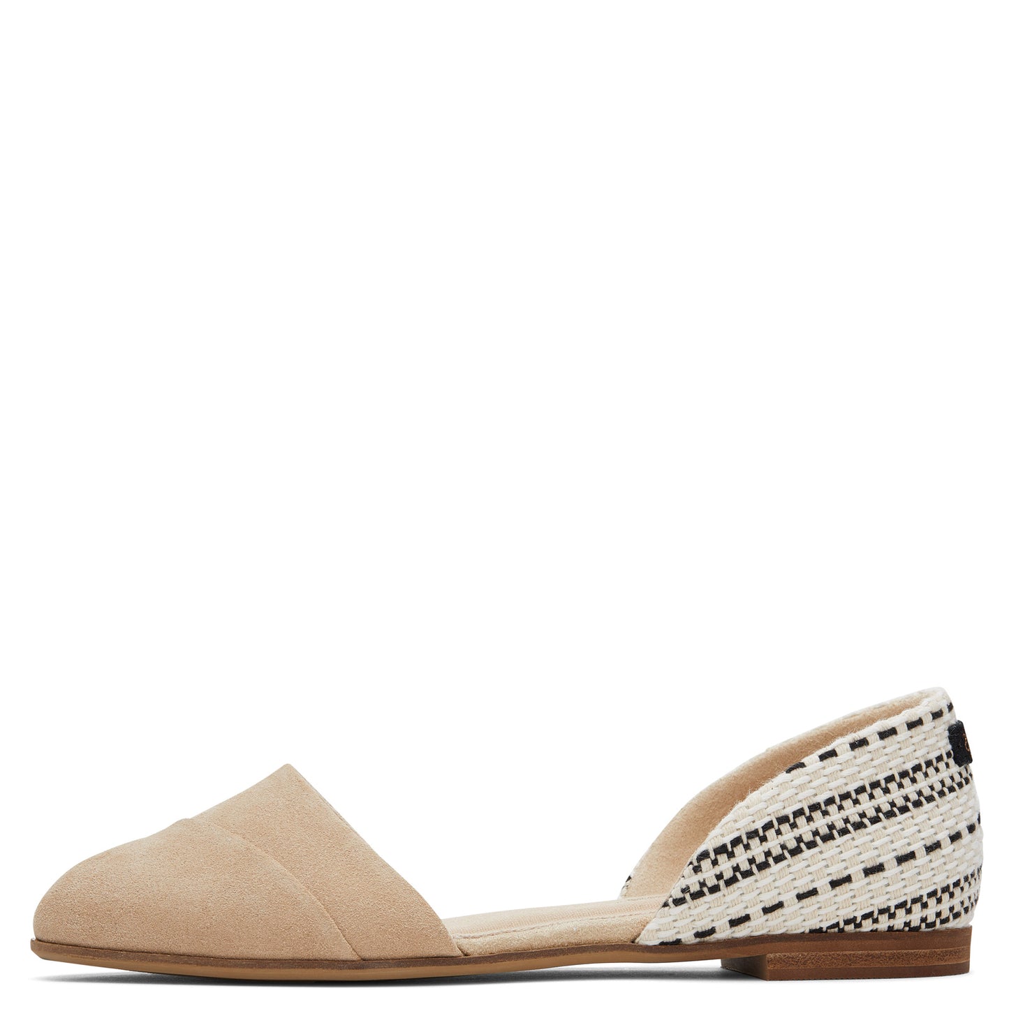 Peltz Shoes Women's Toms Jutti D'Orsay Flat OATMEAL 10019550