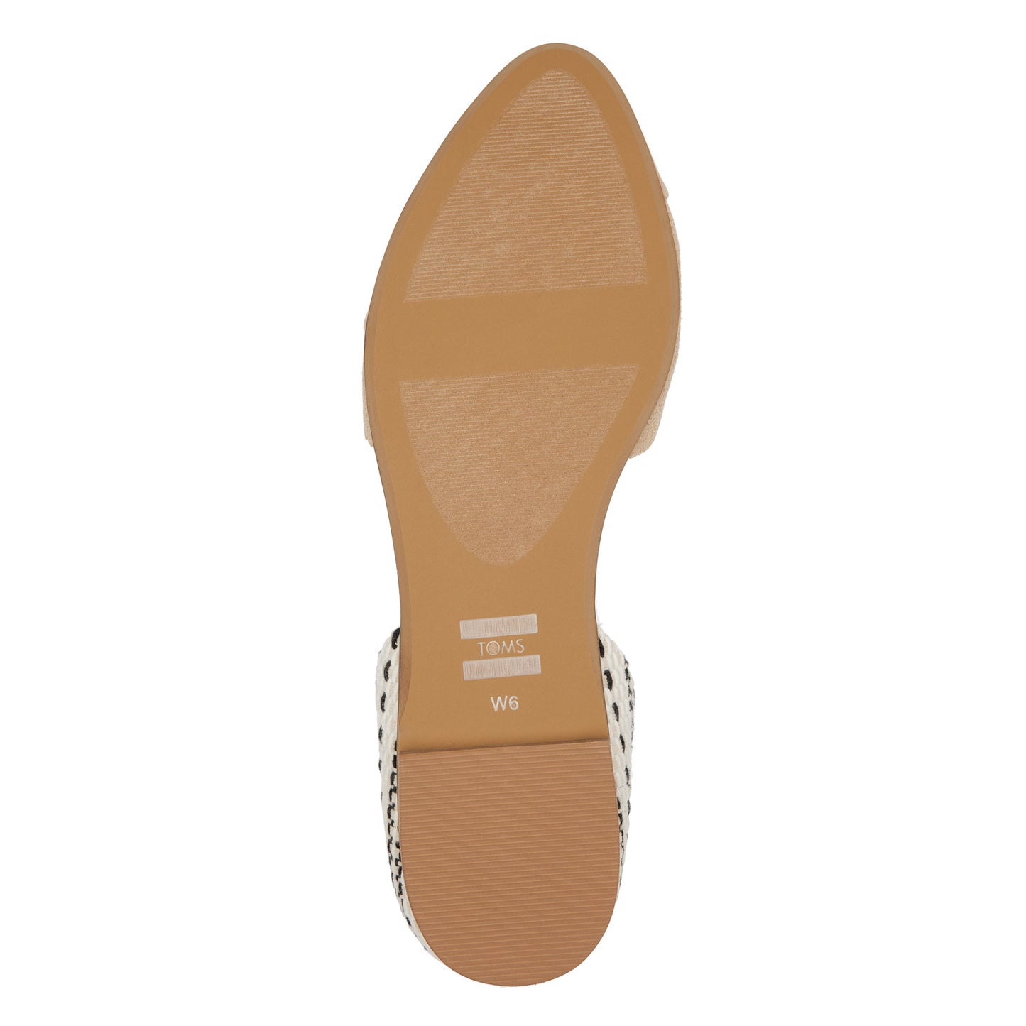 Peltz Shoes Women's Toms Jutti D'Orsay Flat OATMEAL 10019550