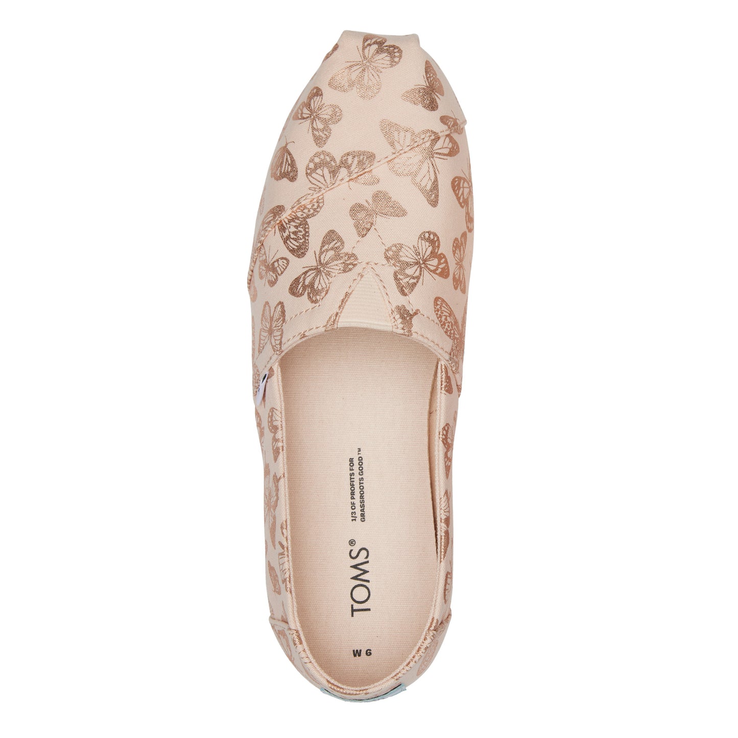 Peltz Shoes Women's Toms Alpargata Slip-On PEACH 10019630