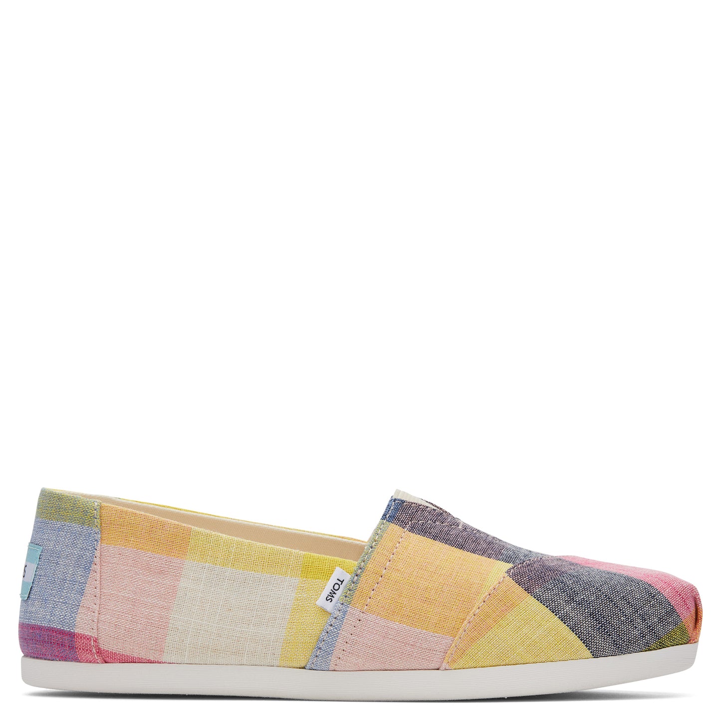 Peltz Shoes Women's Toms Alpargata Slip-On PLAID MULTI 10019648