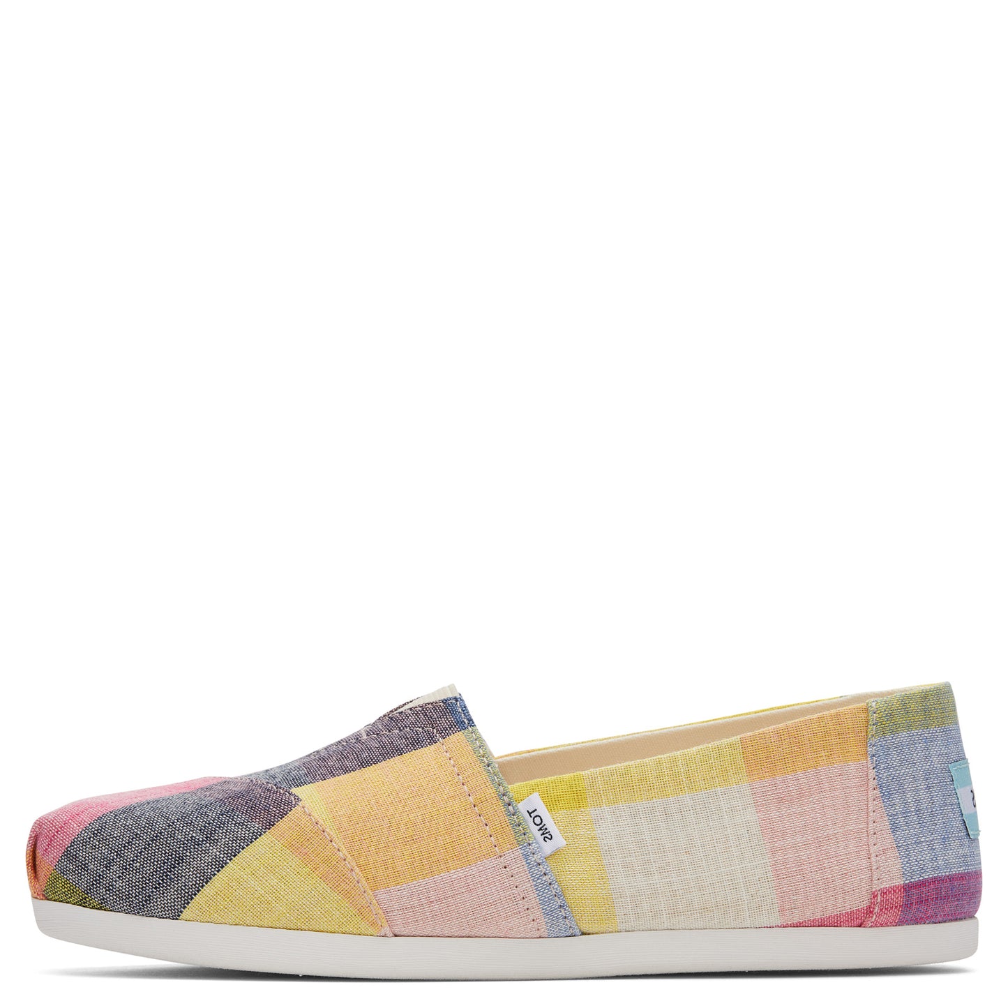 Peltz Shoes Women's Toms Alpargata Slip-On PLAID MULTI 10019648