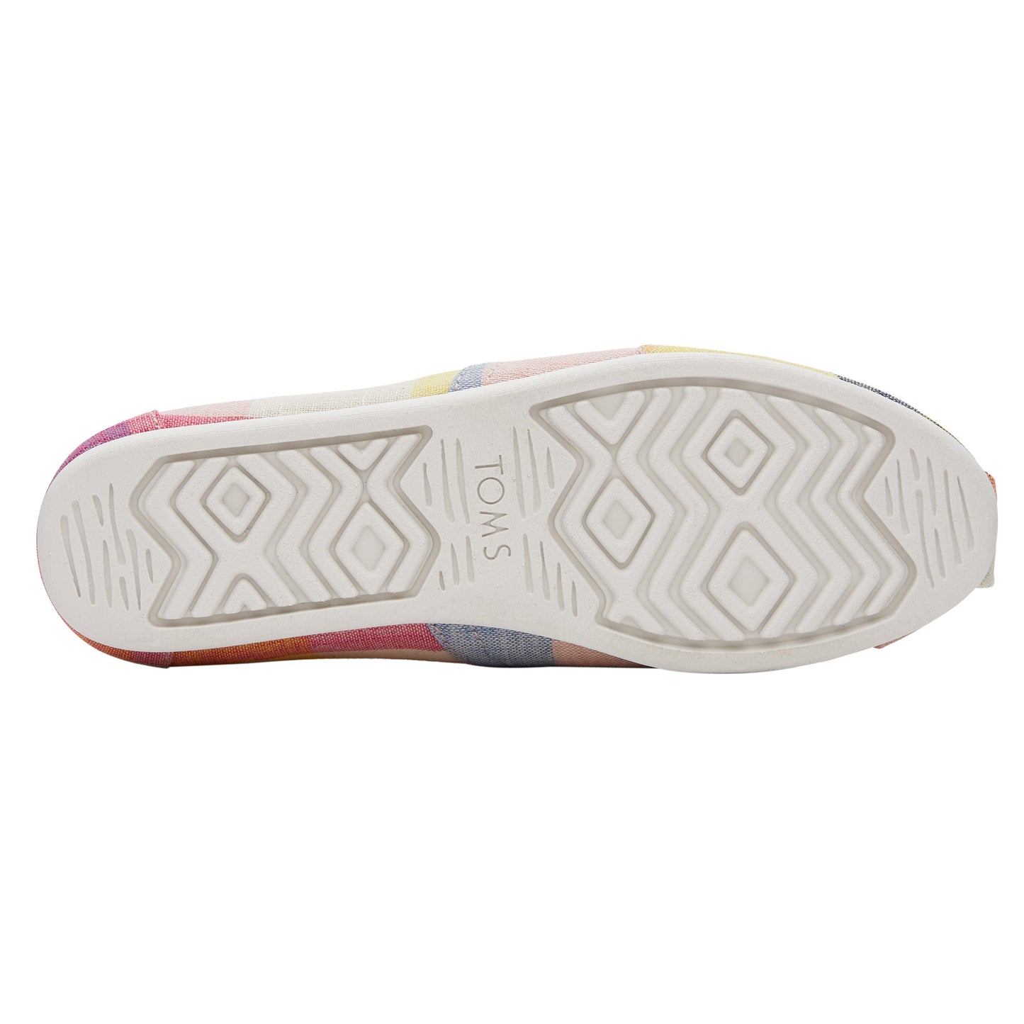 Peltz Shoes Women's Toms Alpargata Slip-On PLAID MULTI 10019648